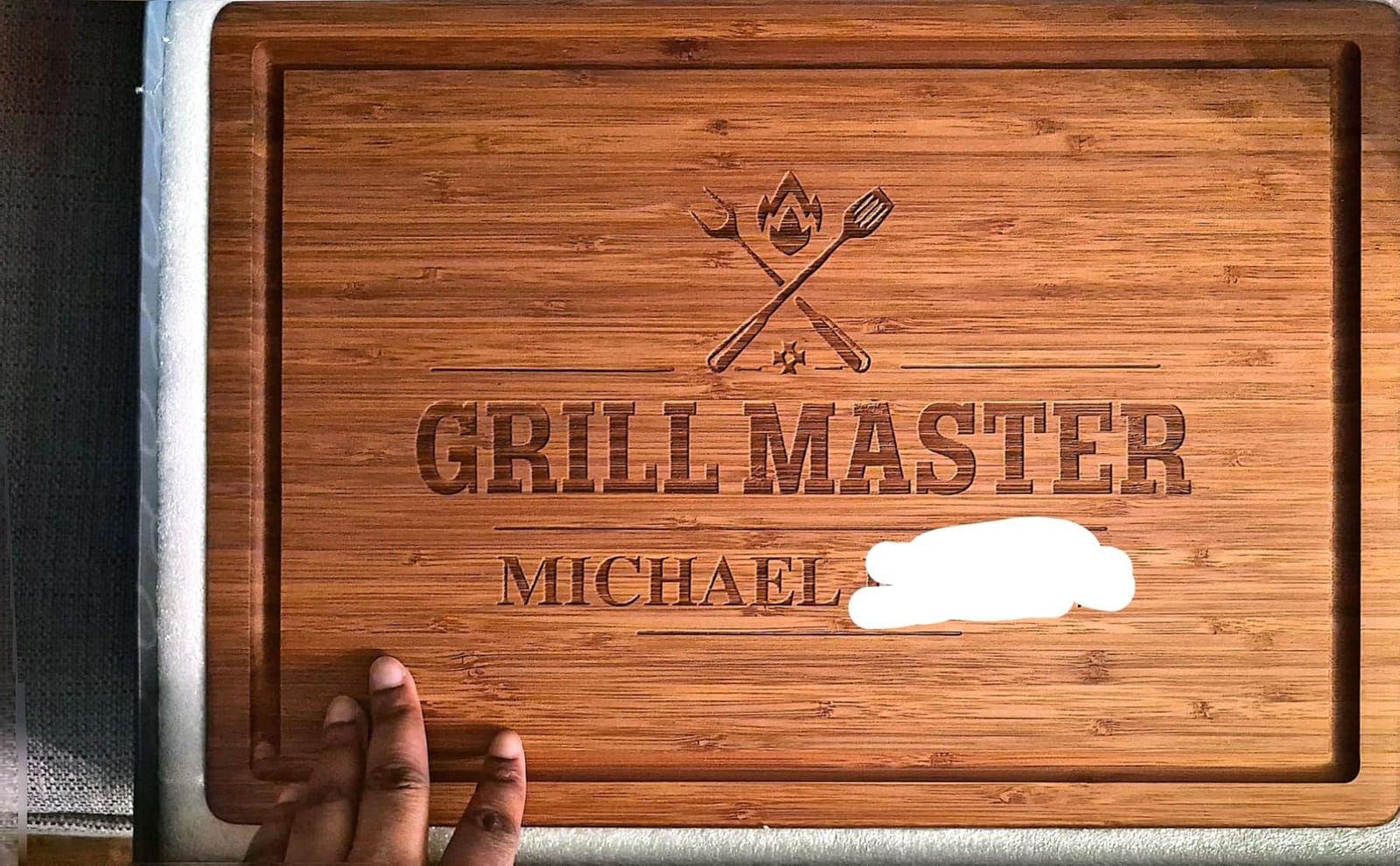 Personalized Gifts for Men Custom Engraved Cutting Board BBQ & Grilling Gift, Unique Grill Master Gift for Dad, Husband, or Father in Law Perfect Birthday or Christmas Gift for Men 2026 customer photo 1
