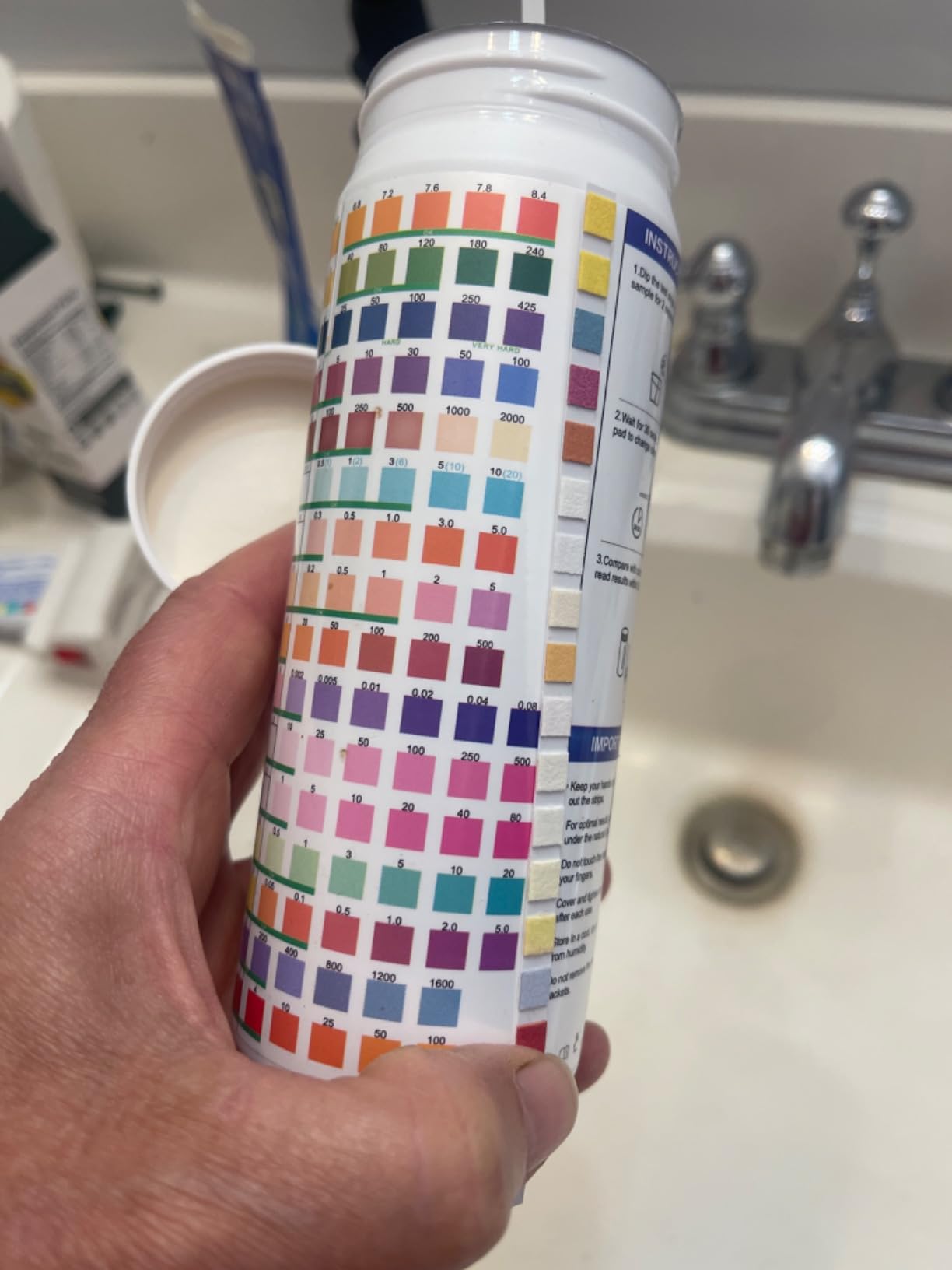Drinking Water Test Strips 125ct 18 Parameters, Home Water Test Kit customer photo 2