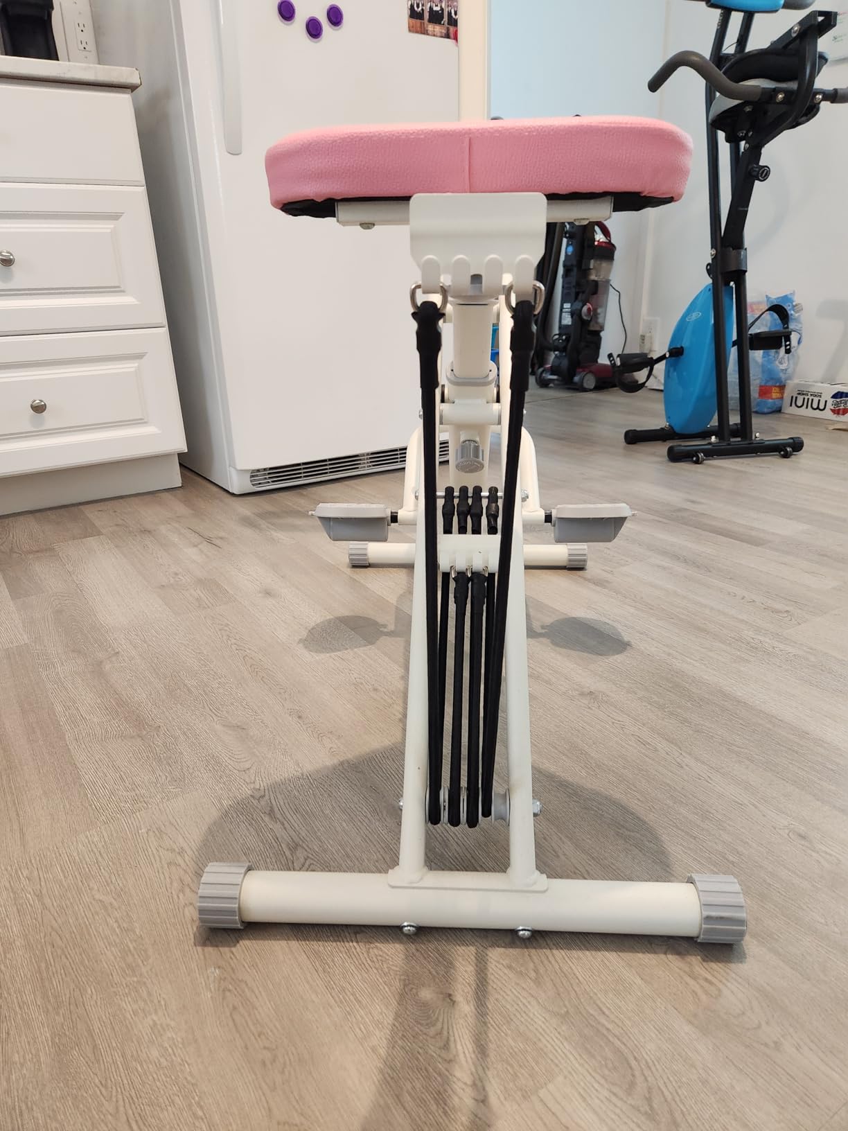Sportsroyals Squat Machine, Squat Assist Rower for Glutes and Thighs, Foldable Exercise Equipment w/ Four Adjustable Resistance for Home, Full Body Workout Machine customer photo 2