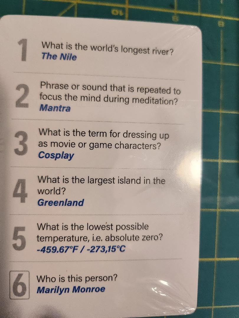 Super Trivia Game for Adults with 1200 Questions - Fun Board Game for Adults - Family Road Trip Travel Game for the Pursuit of Trivial Knowledge customer photo 2