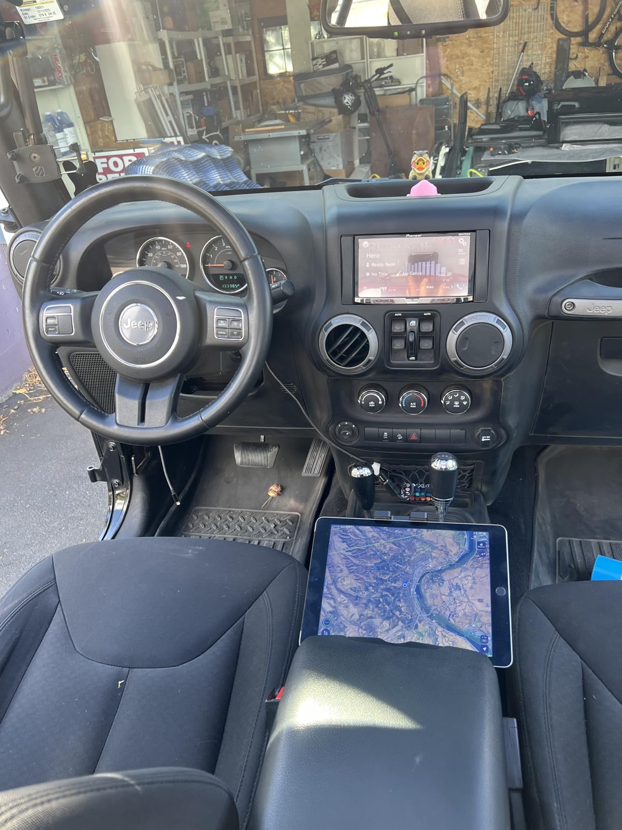 Industrial Tablet Mount for Truck&Vehicle, Heavy Duty Drill Base iPad Mount customer photo 1