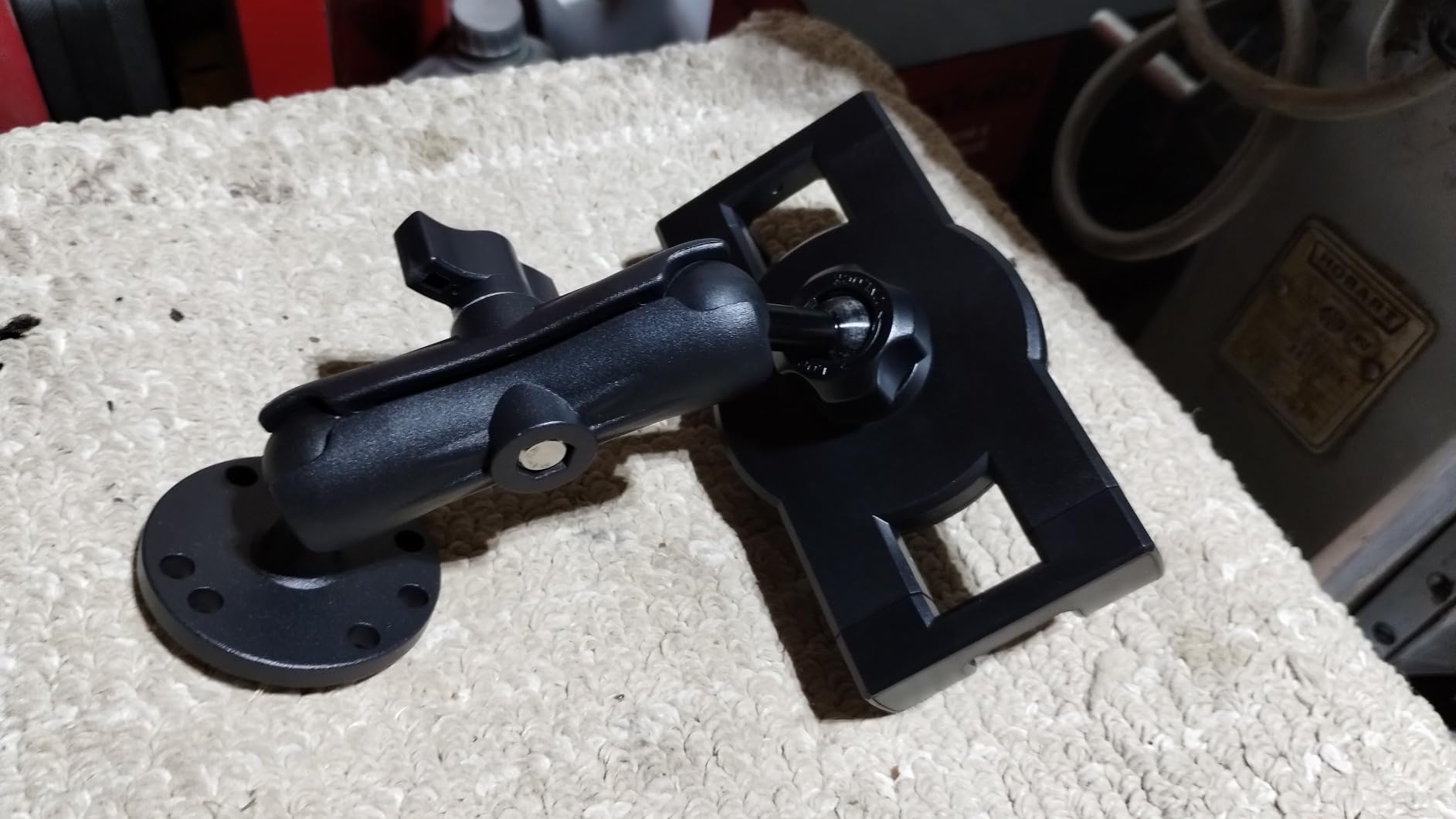 Industrial Tablet Mount for Truck&Vehicle, Heavy Duty Drill Base iPad Mount customer photo 2