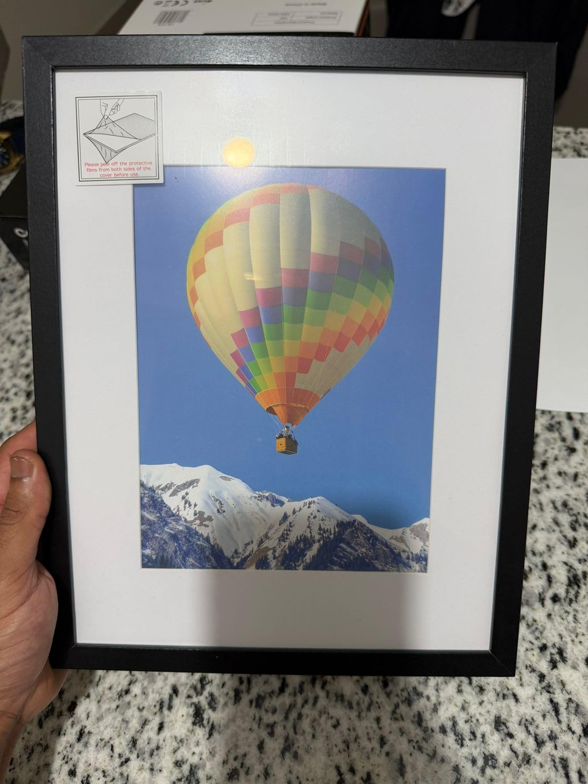 FIXSMITH 5x7 Picture Frame Set of 10, Photo Frame Bulk with HD Plexiglass, Display Pictures 4x6 with Mat or 5x7 Without Mat Multi Picture Frames Collage for Tabletop or Wall Display, Black customer photo 2
