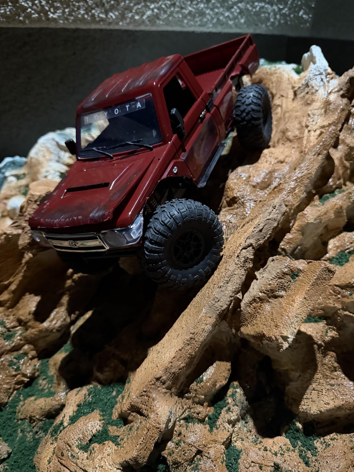 MN-82 RC Rock Crawler Car 1/12 Scale Toyota Pickup Truck , 2.4GHz 4WD Off-Road Remote Control Truck, 2-Speed Modes, 2×1200mAh Batteries, All-Terrain Crawler for Adults Kids Indoor Outdoor (whth Gift) customer photo 1