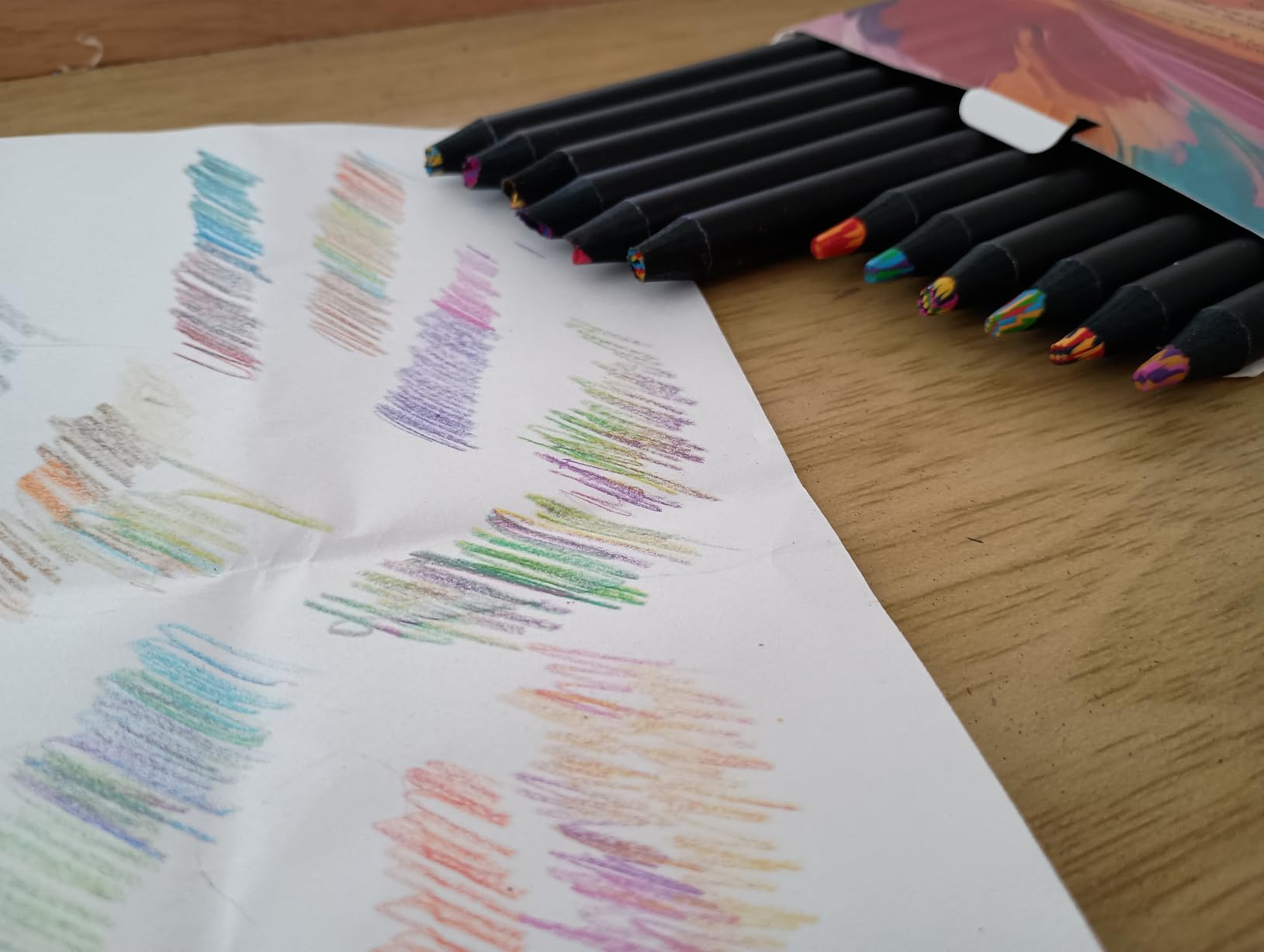 Yangmei Stocking Stuffers, Art Supplies, 12 Rainbow Colored Pencils customer photo 2