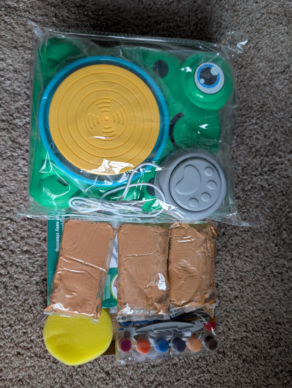 Pottery Wheel for Kids, Pottery Painting Craft Kit Sensory Toy Gift Girl 6+ customer photo 1