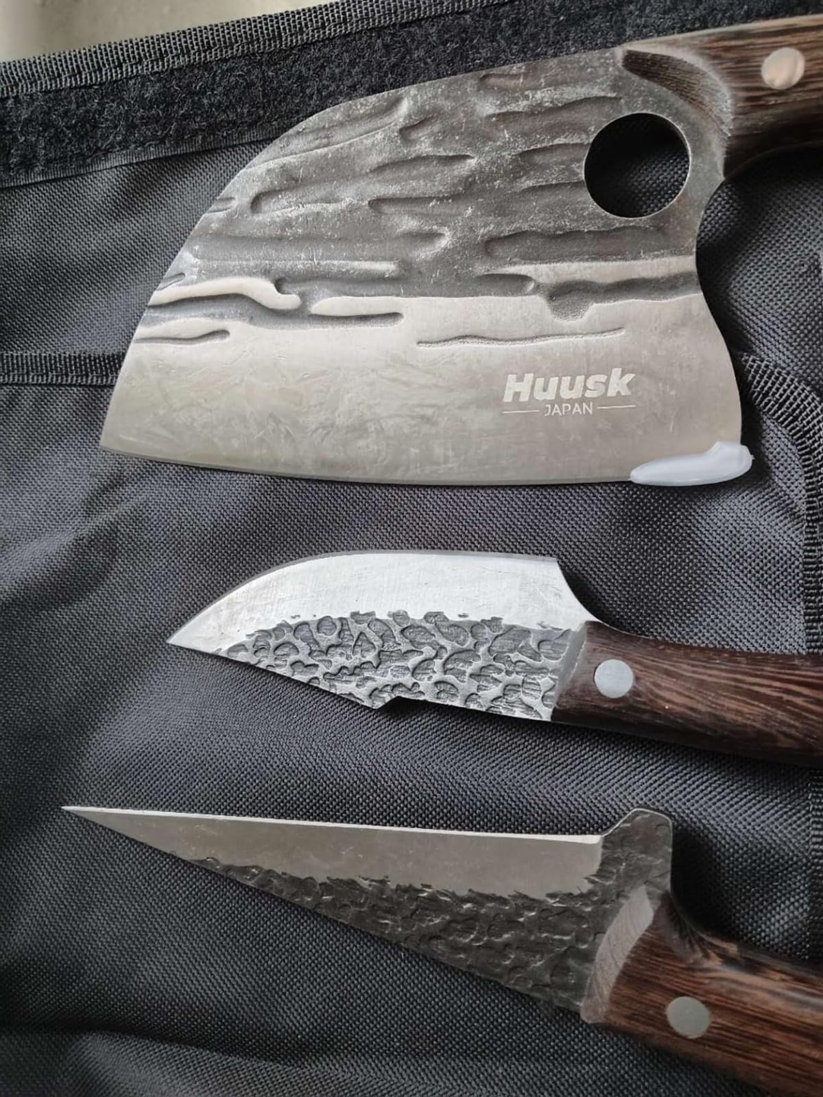 Huusk Kitchen Knife Set - Hand Forged Viking Chef Knives for Meat, Men Gift customer photo 2