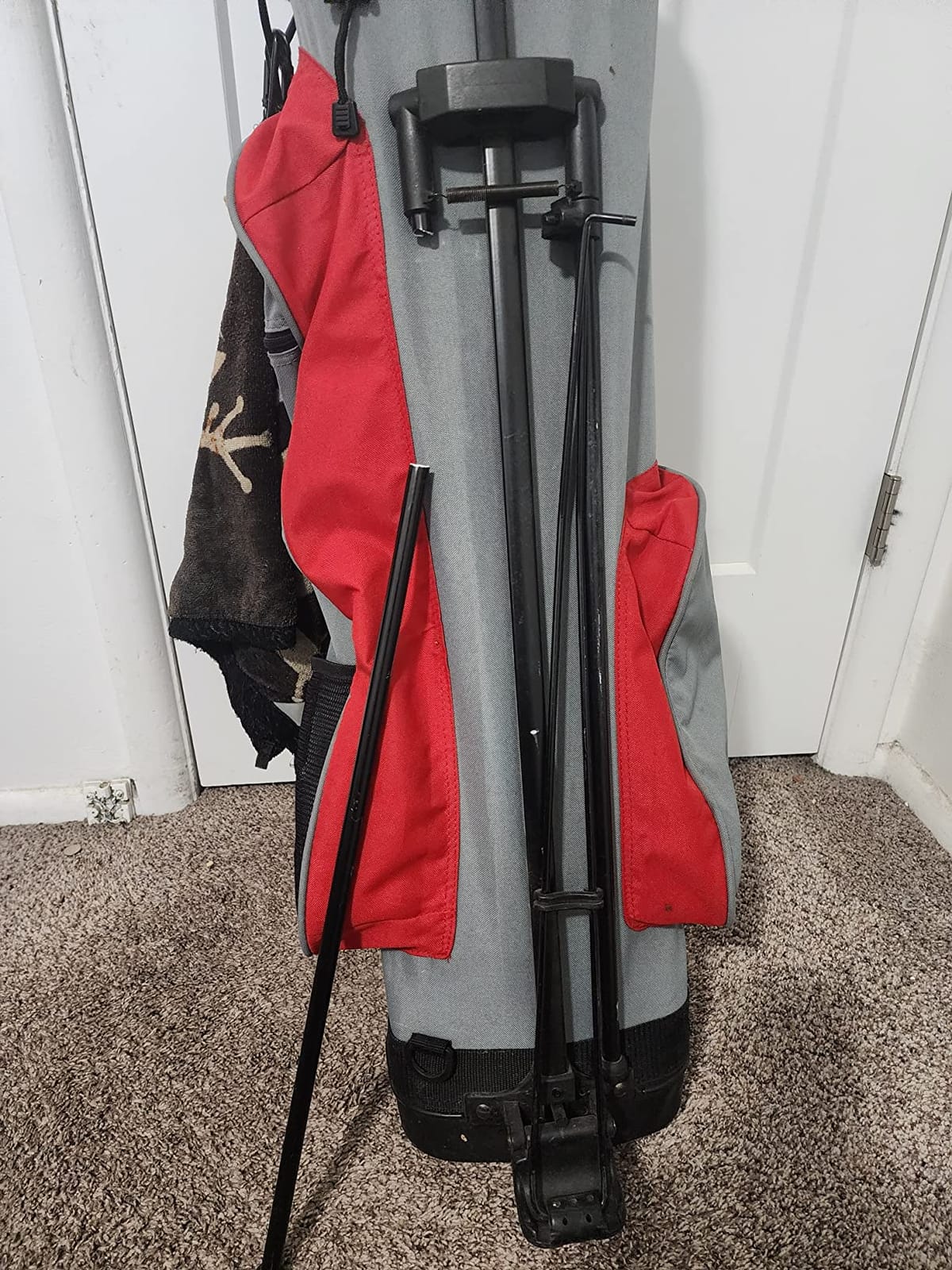 CHAMPKEY Professional Golf Travel Bags for Airlines with Password Lock - Hard Case Golf Travel Bag with Support Pole and Oversized Wheels customer photo 2