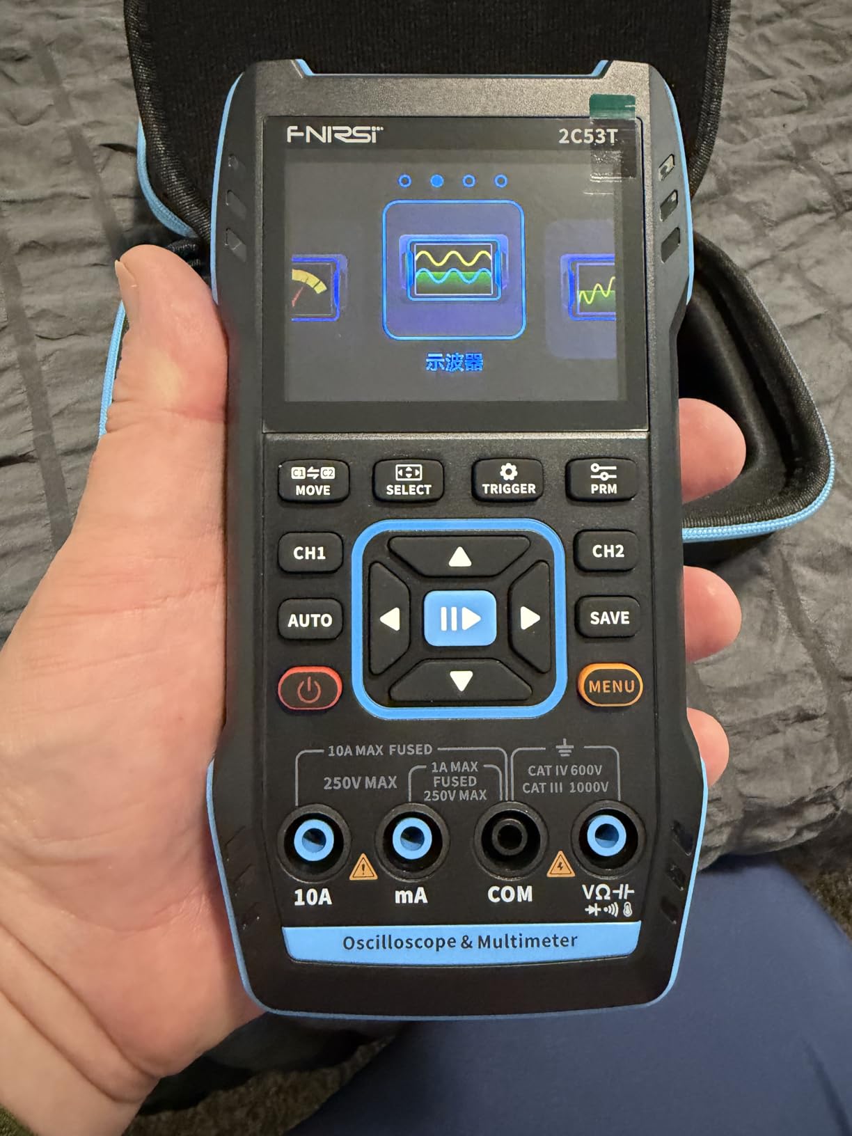 FNIRSI 2C53T 3-in-1 50MHz 2CH Oscilloscope Multimeter DDS Signal Generator customer photo 1