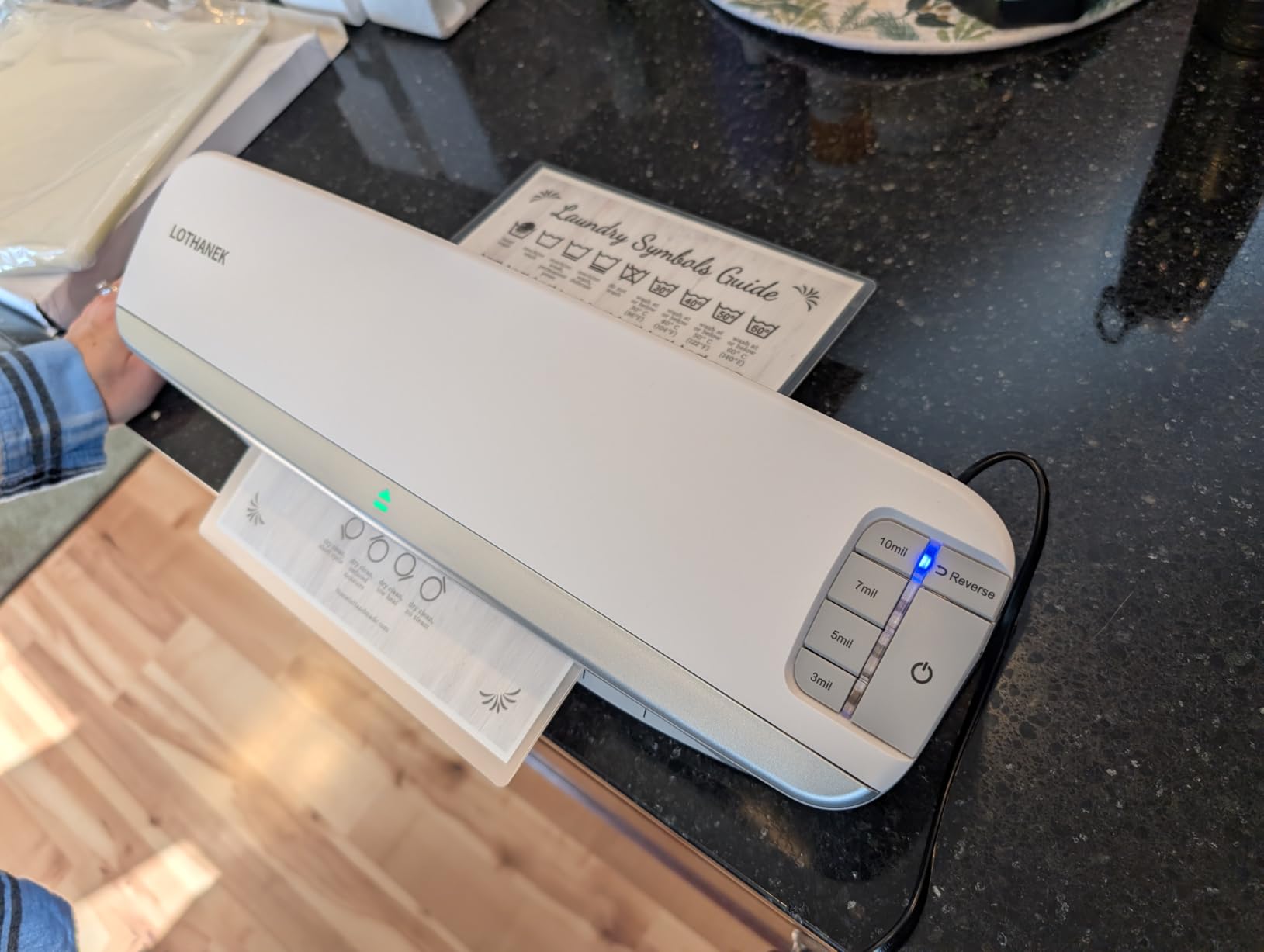 13 inch 4-Roller Commercial Laminator Machine, 3-10 Mil 60-Second Warm-up customer photo 2