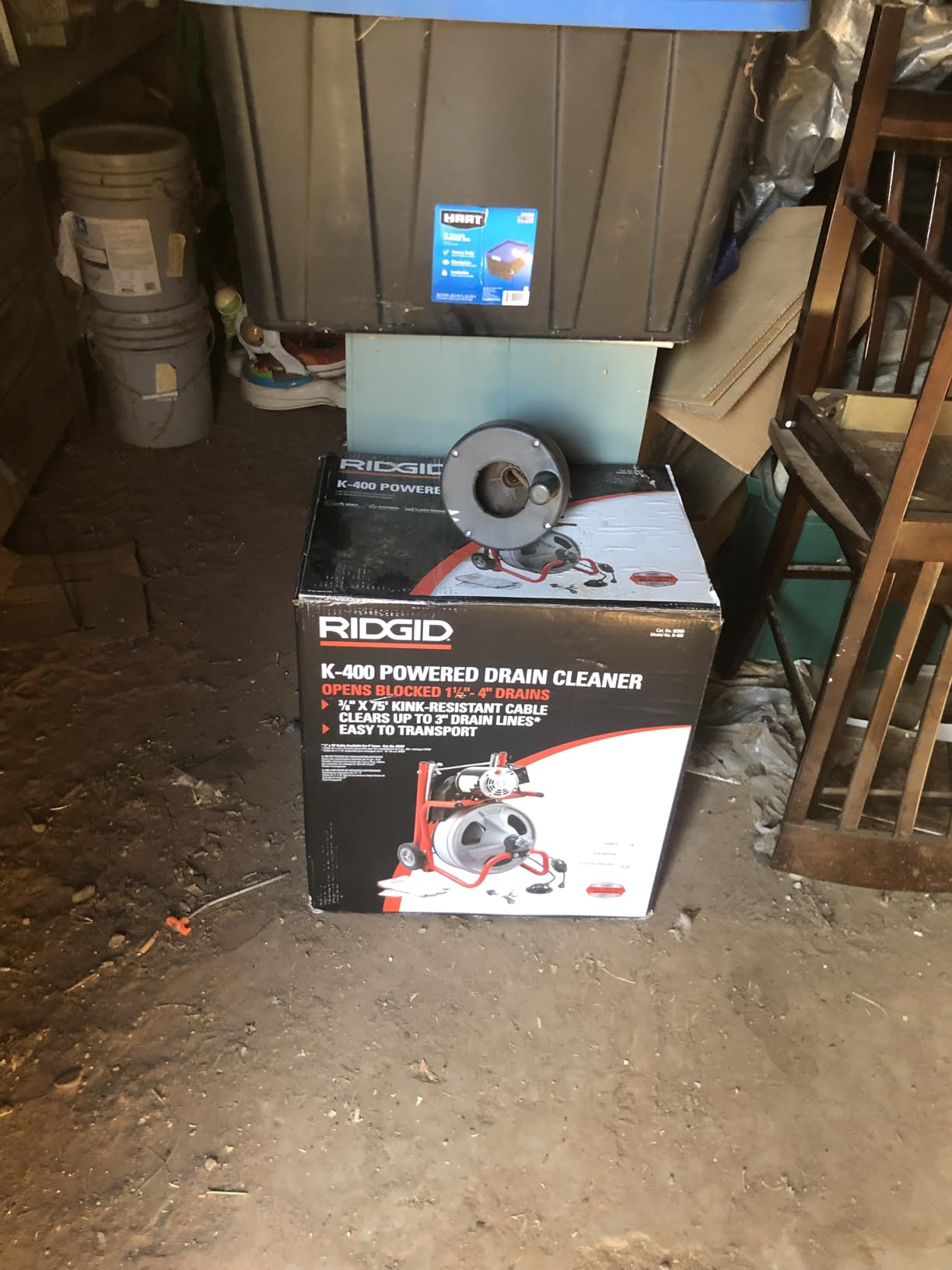 VEVOR Drain Cleaner Machine 100FT x 3/4 Inch Auto Feed Sewer Snake Auger customer photo 2