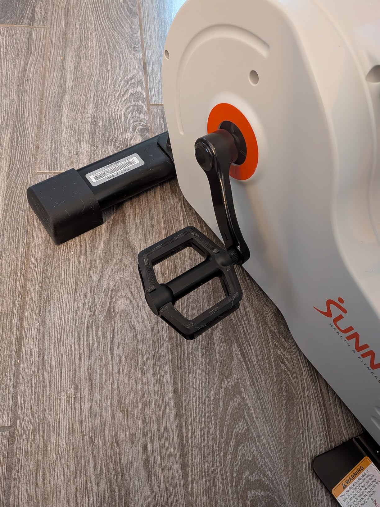 Sunny Health & Fitness 2-in-1 Smart Magnetic Pedal Exerciser, Compact Indoor Under-Desk Mini Exercise Bike for Full Body Cardio Workout and Physical Therapy, Free SunnyFit Training App Connection customer photo 1