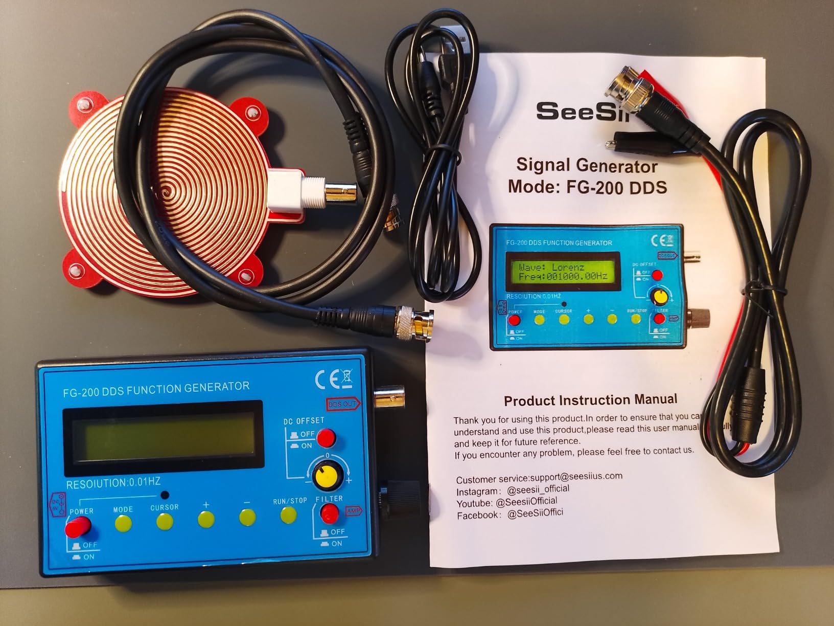 SEESII 1Hz-500kHz DDS Signal Generator with Schumann Resonator customer photo 2