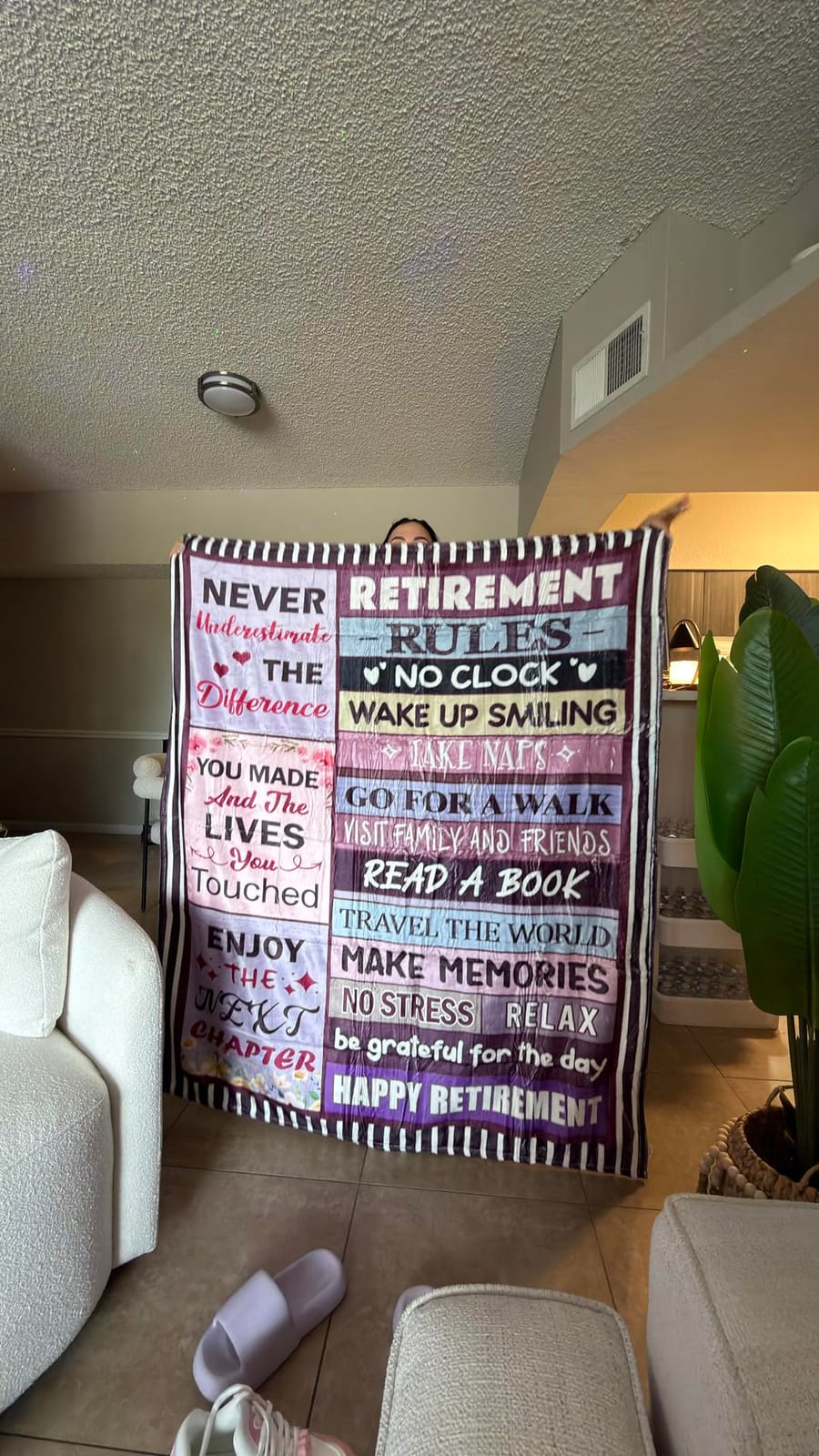 Retirement Gift for Woman or Men, Retirement Blanket for Women 50