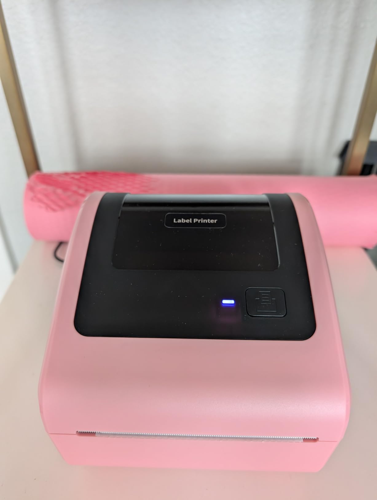Bluetooth Shipping Label Printer with Built-in Label Bin customer photo 2