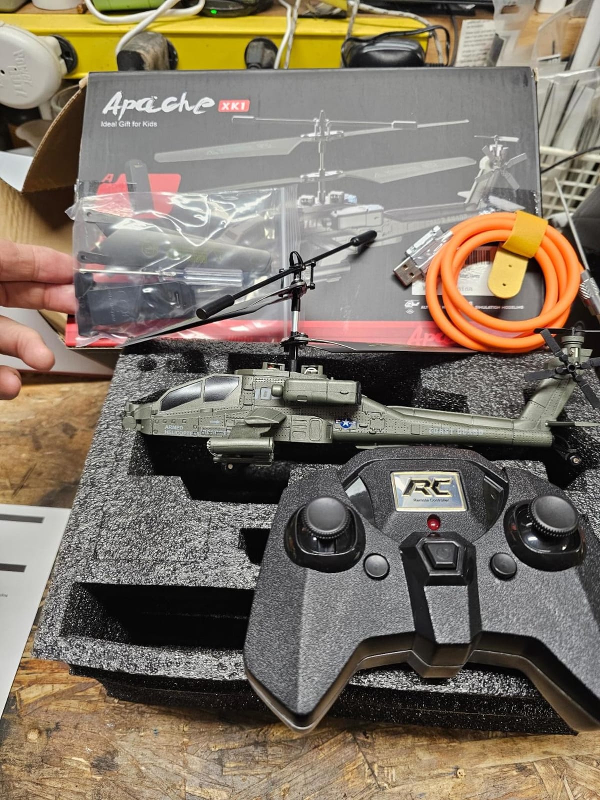 XIKOTEC RC Helicopter, Remote Control Helicopter Toy for Kids(Green) customer photo 2