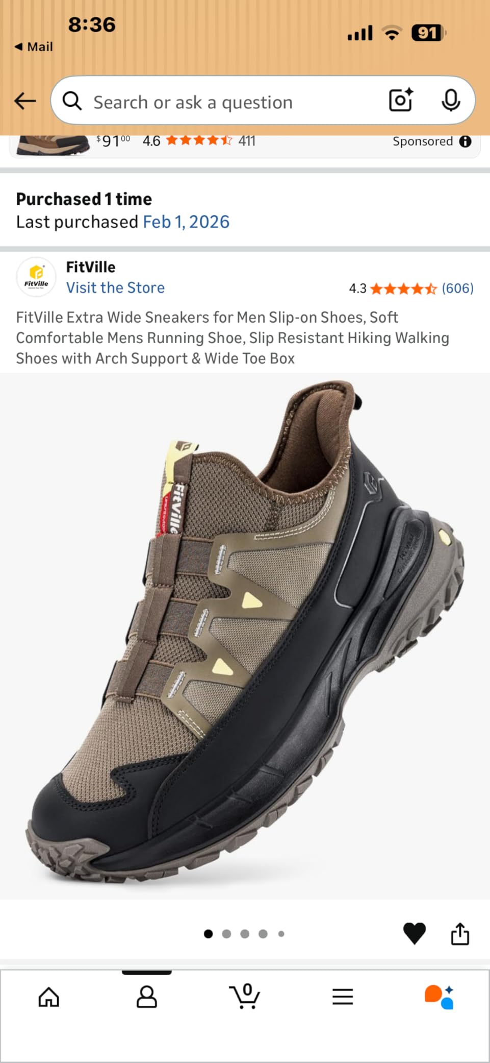 FitVille Extra Wide Sneakers for Men Slip-on Shoes, Soft Comfortable Mens Running Shoe, Slip Resistant Hiking Walking Shoes with Arch Support & Wide Toe Box customer photo 2