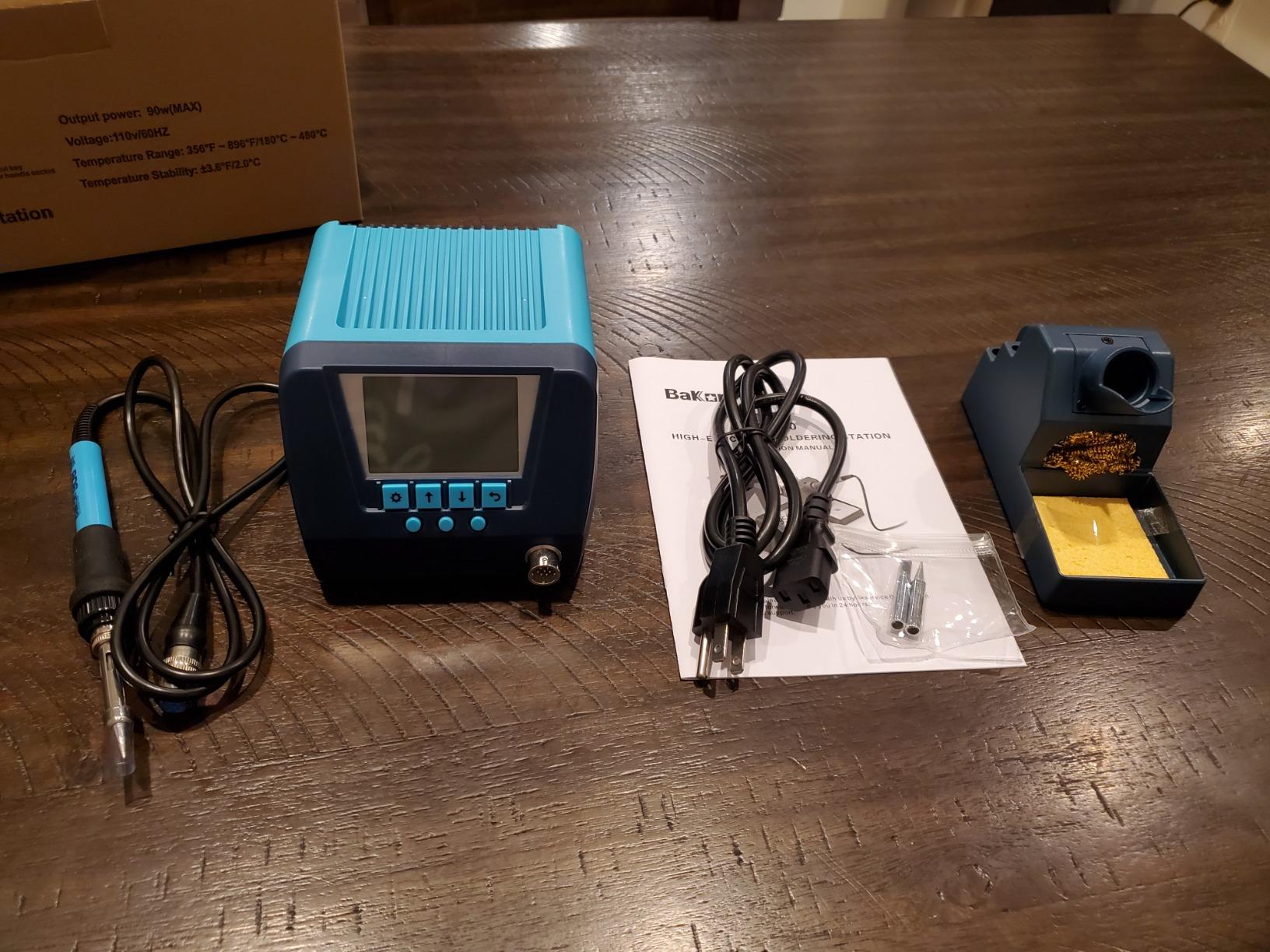 BK701D 700W Soldering Station, 2 In 1 Hot Air Rework & Soldering Iron Station, SMD ESD Safe Solder Station,Electronic Soldering Kit For Mobile Phone Laptop Repair or Circuit Board Soldering customer photo 2