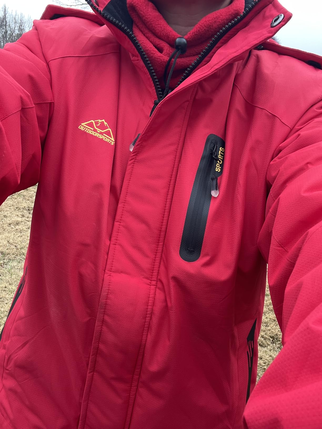 Rdruko Men's Ski Snow Jacket Waterproof Winter Insulated Coat customer photo 1