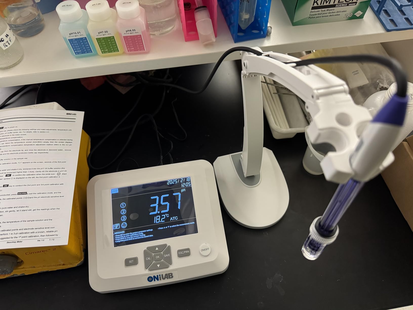 ONiLAB Benchtop PH Meter, 3-in-1 PH/Temp, Electrode customer photo 2