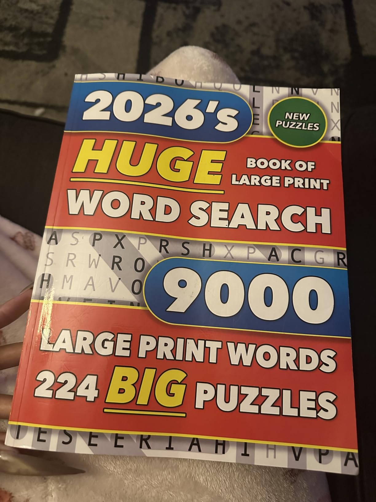 Huge Book of Large Print Word Search: 9000 Words - 224 Puzzles - Varied Themes - Big Print Word Finds For Adults, Seniors, and Teens (Large Print Puzzle Gifts for Men and Women) customer photo 1