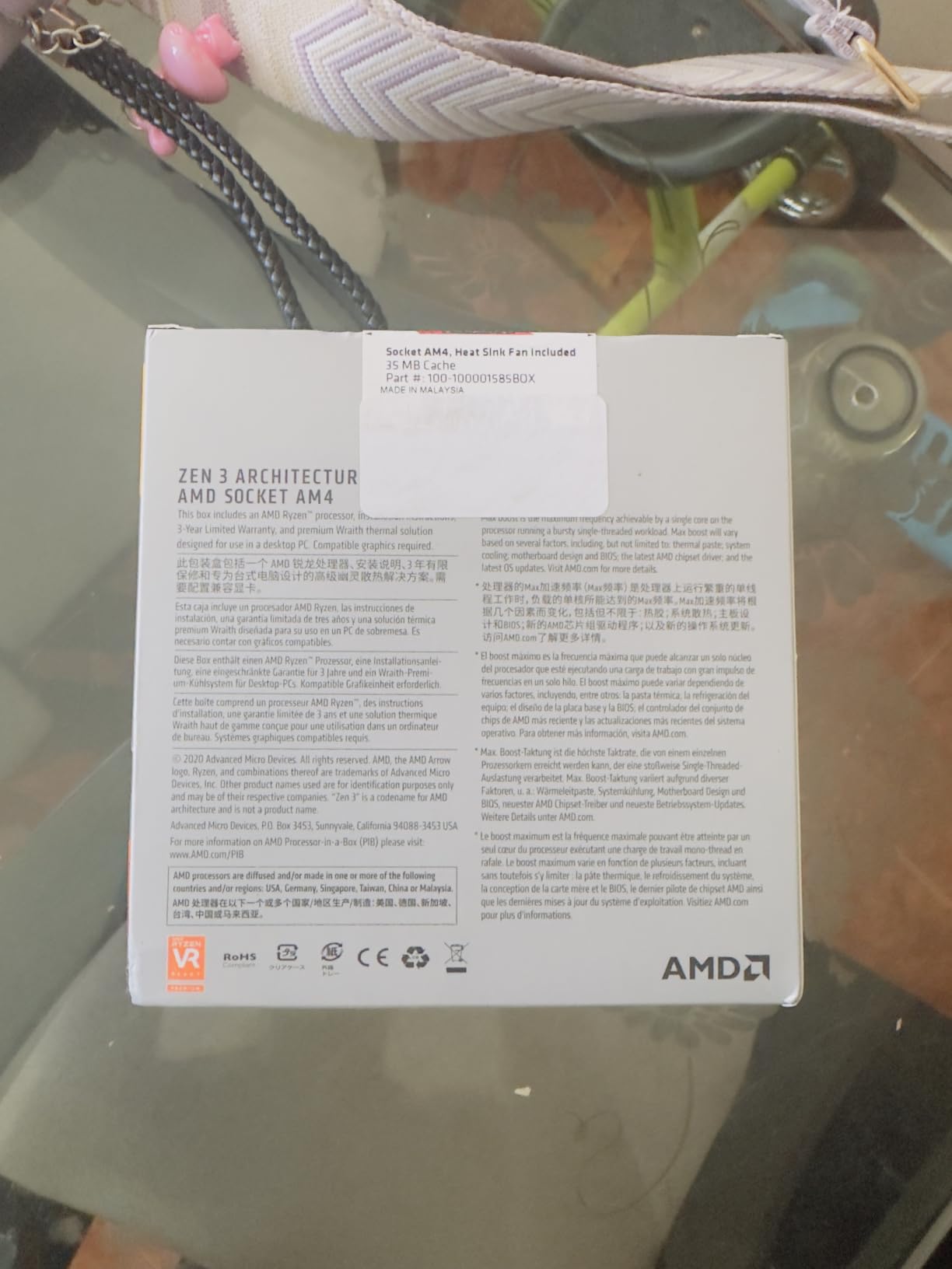 AMD RYZEN 5 5600XT 6-Core, 12-Thread Processor customer photo 2