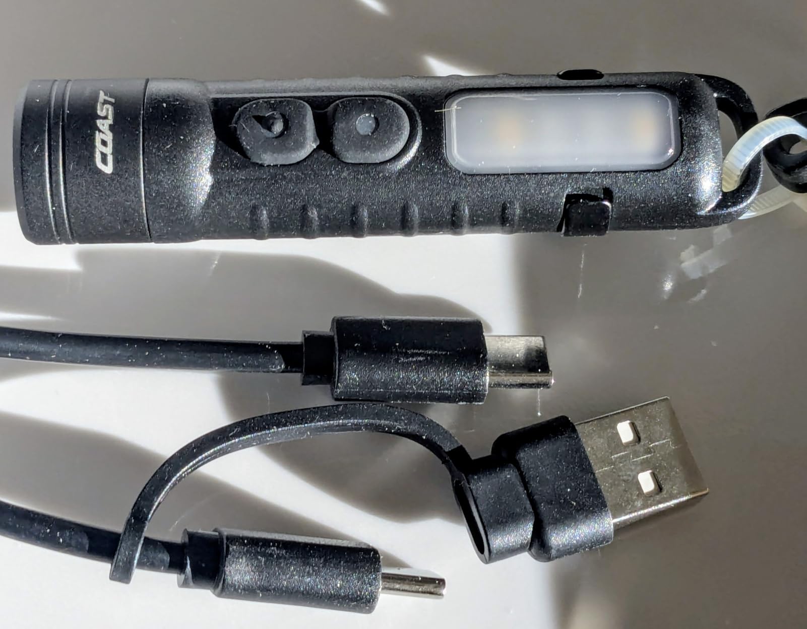Coast KL35R 600 Lumen Rechargeable LED Pocket Flashlight with RED Light customer photo 1