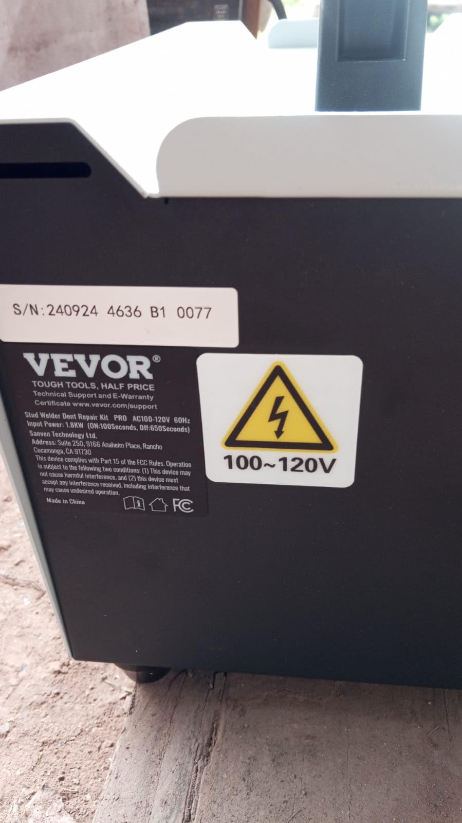 VEVOR Stud Welder Dent Repair Kit, 1.8KW Spot Welder Dent Puller with Auto/Manual Welding & 7 Versatile Modes, 110V Auto Body Spot Welding Dent Puller Machine for Car, Truck Dent Repair customer photo 2