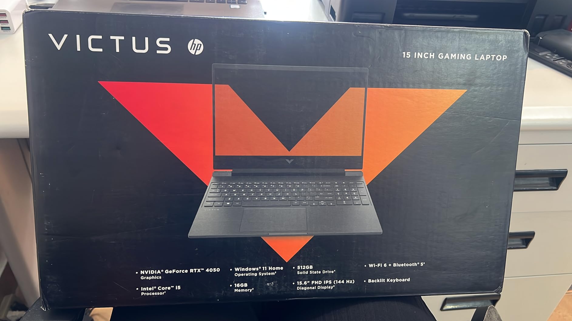 HP Victus 15.6 inch FHD 144Hz Gaming Laptop Intel Core i5-13420H NVIDIA GeForce RTX 4050 6GB - 16GB DDR4 512GB SSD Mica Silver (2024) customer photo 1