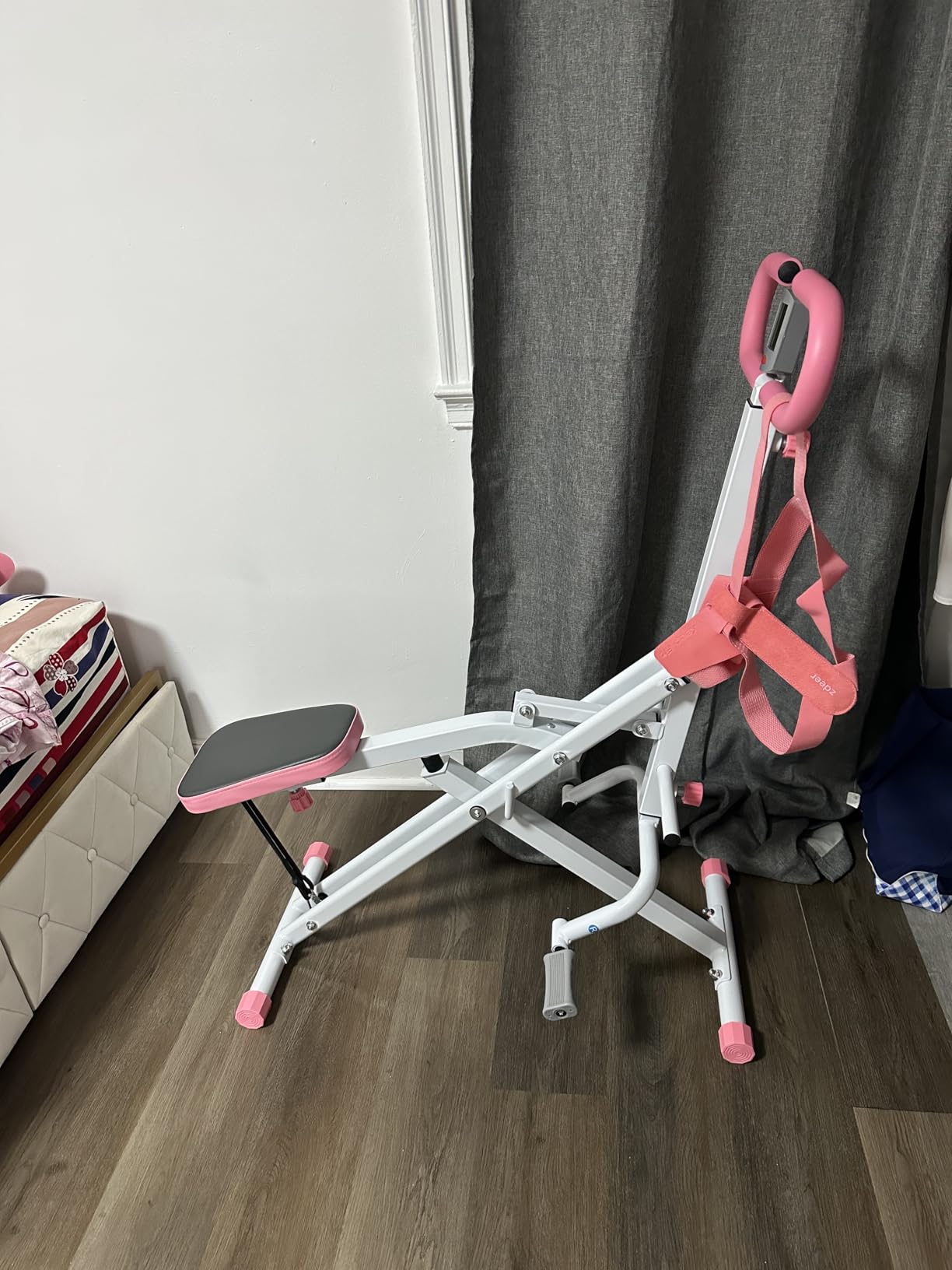 Squat Machine,Exercise Machine for Home | Foldable Ride Rowing for Botty Glutes Butt Thighs, Ab Back Leg Press Home Workout customer photo 1