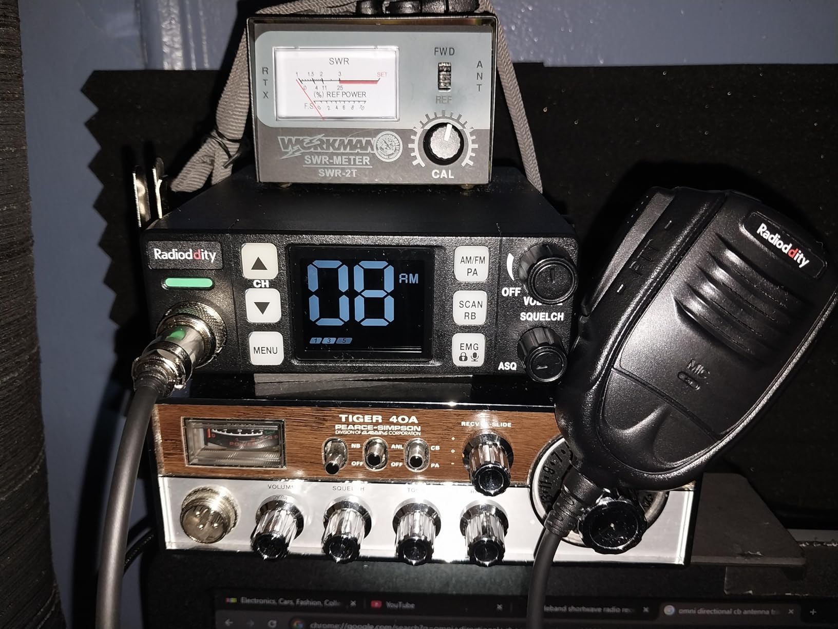 Radioddity CB-606 CB Radio AM/FM/PA, 40 Channels, 4W, 40 Channel, VOX customer photo 1