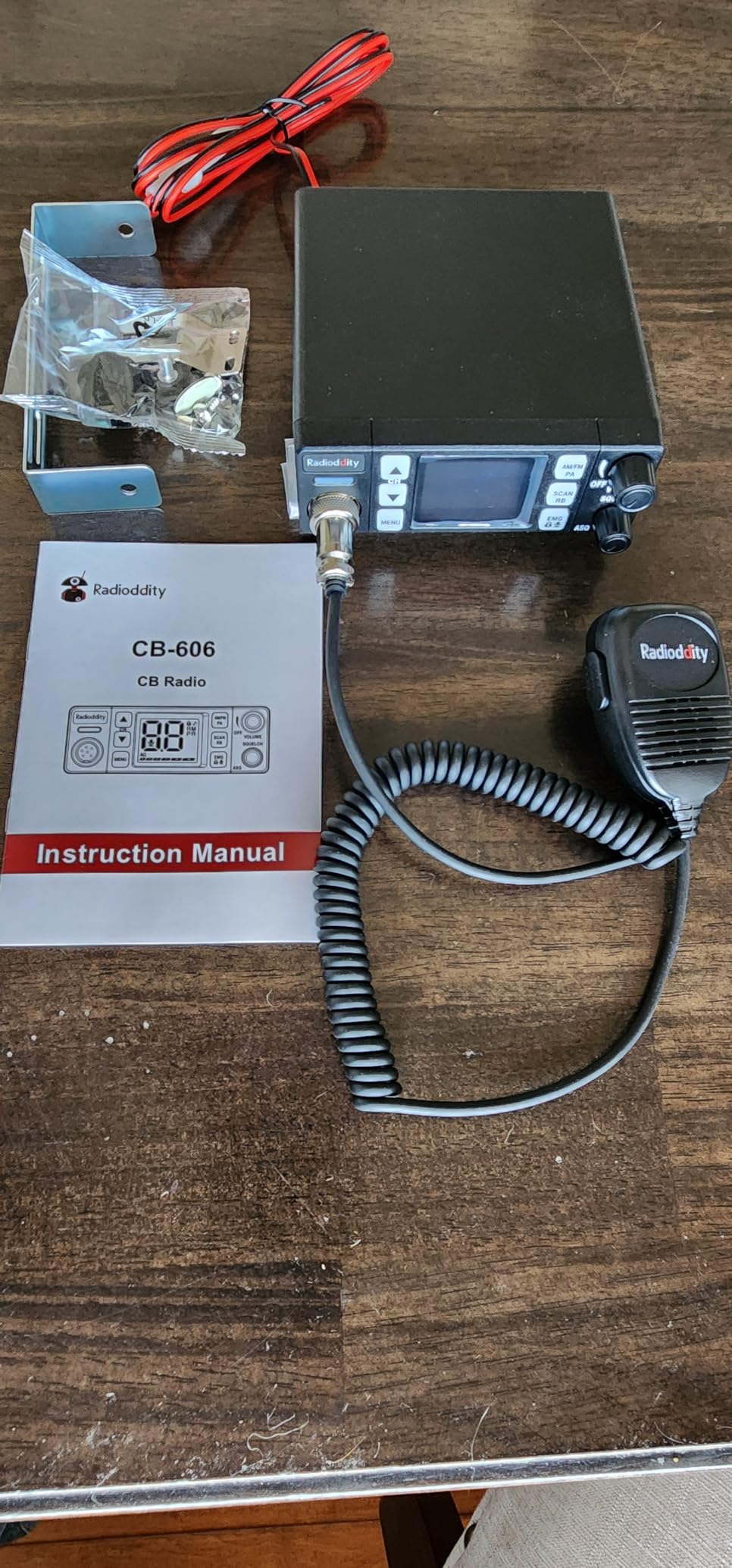 Radioddity CB-606 CB Radio AM/FM/PA, 40 Channels, 4W, 40 Channel, VOX customer photo 2