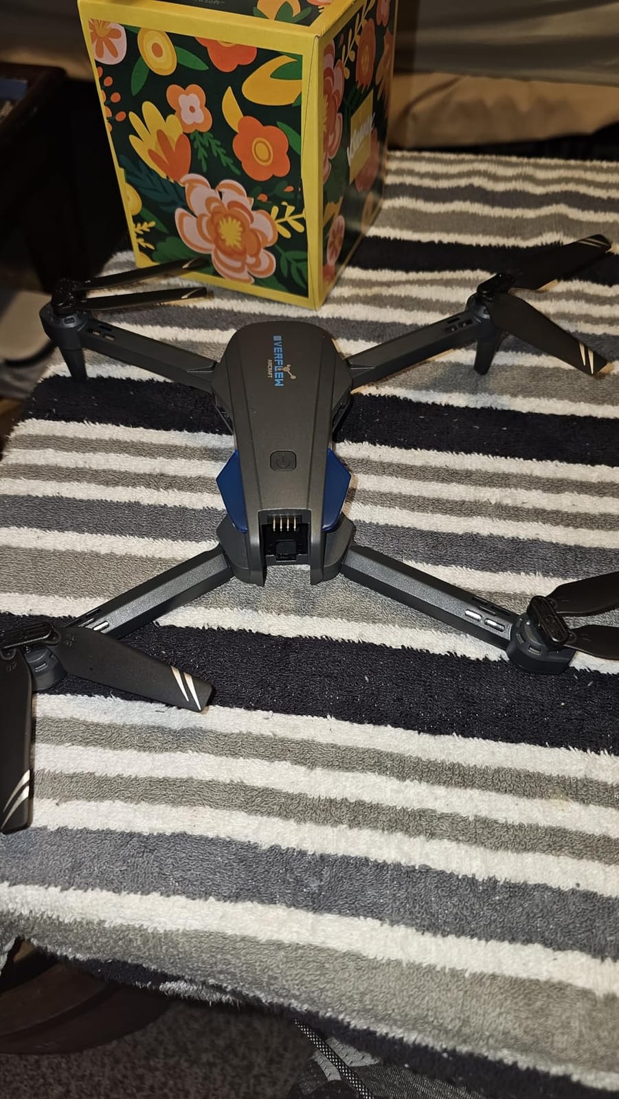 Drone with 1080P Camera for Beginners and Adults, Foldable Remote Control Quadcopter with Voice Control, Gestures Selfie, Altitude Hold, One Key Start, 3D Flips, 2 Batteries, Not water-proof, Toy for Beginners customer photo 2
