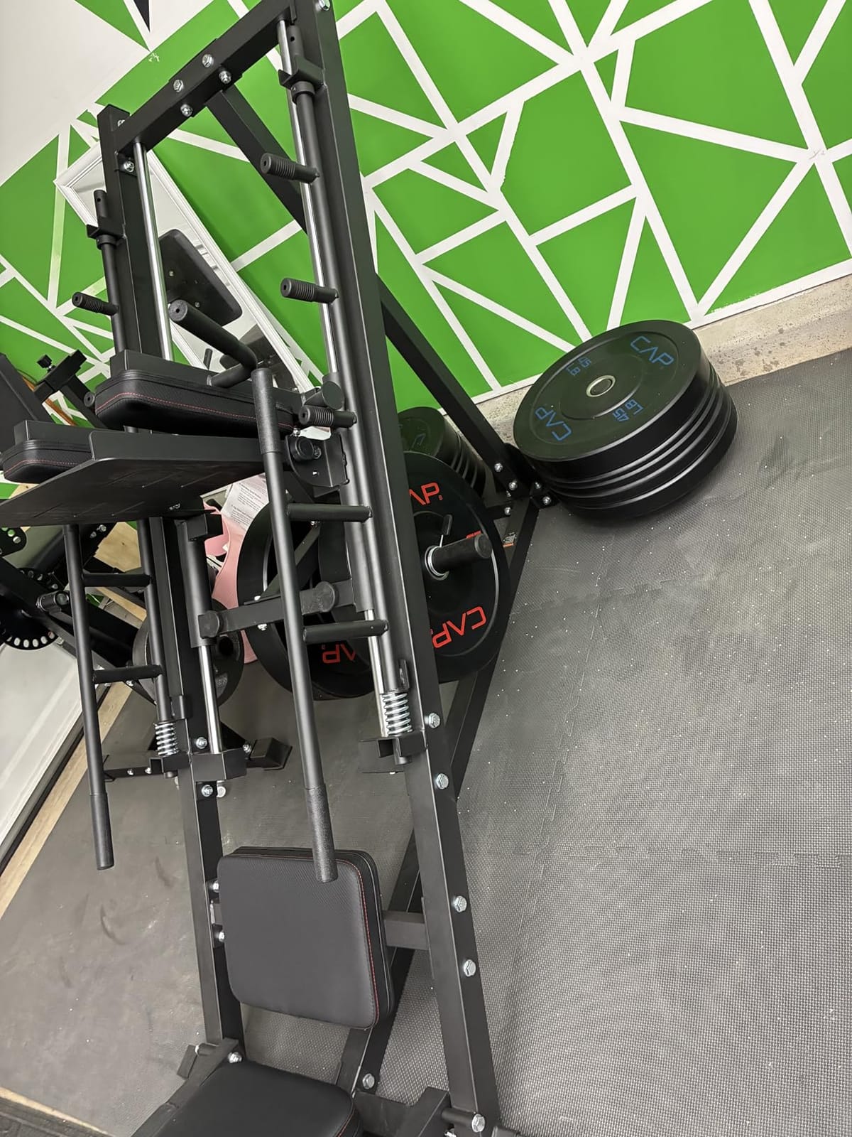Mdeam Leg Press Hack Squat Machine,Leg Press Machine with Linear Bearing customer photo 1