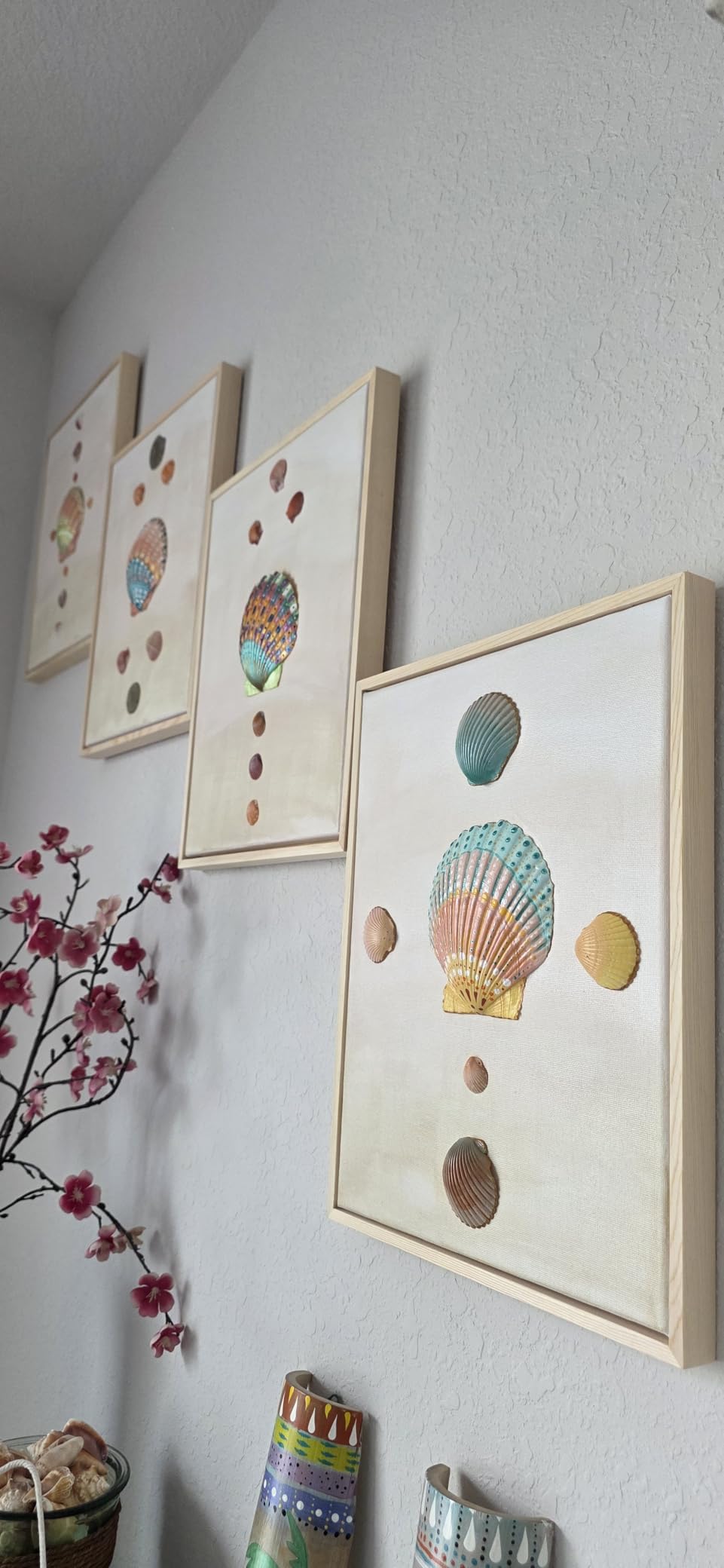 4 Pack 11 x 14 inch Floater Frame Canvas - Gallery Wrapped Canvas Set | 100% Cotton & Cottonseed Husk, Triple Primed, No Bleed, Warp Resistant for Oil and Acrylic - Ready to Hang, No Drill Needed customer photo 2