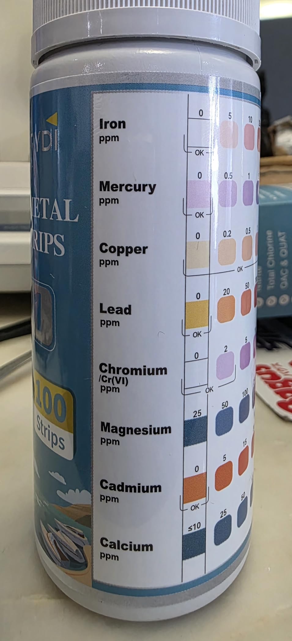 Heavy Metals Water Test Strips (8 Tests) - 100ct Home Water Testing Kit customer photo 2