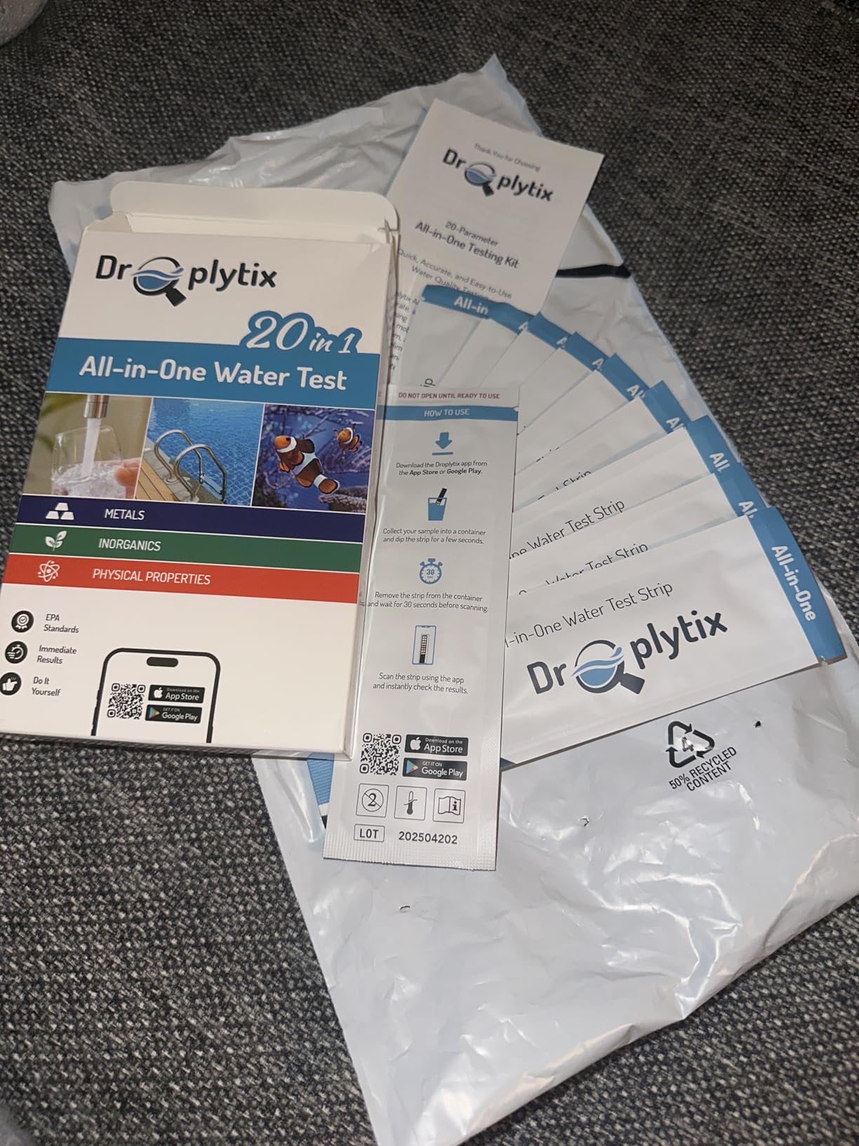 20-in-1 Drinking Water Test Kit with App, Digital Water Tester for Drinking Water, Home Water Test Kit, Well Water Testing Kit, Water Test Strips for Lead, Hardness, Chlorine, Nitrate & more customer photo 2