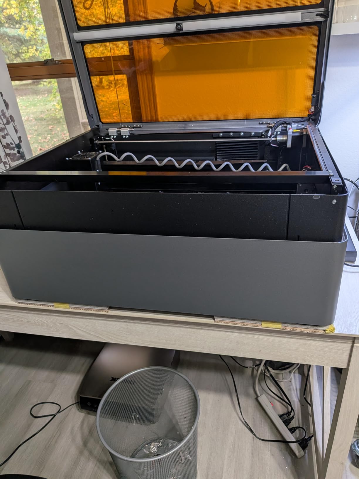 WECREAT Vision Pro 45W Laser Engraver and Cutter with Rotary Pro, HD Camera & Auto-Lifting, Laser Cutter Cuts 1” Wood, Full Enclosure Laser Engraving Machine for Tumblers, Wood and Metal, Acrylic, etc customer photo 1