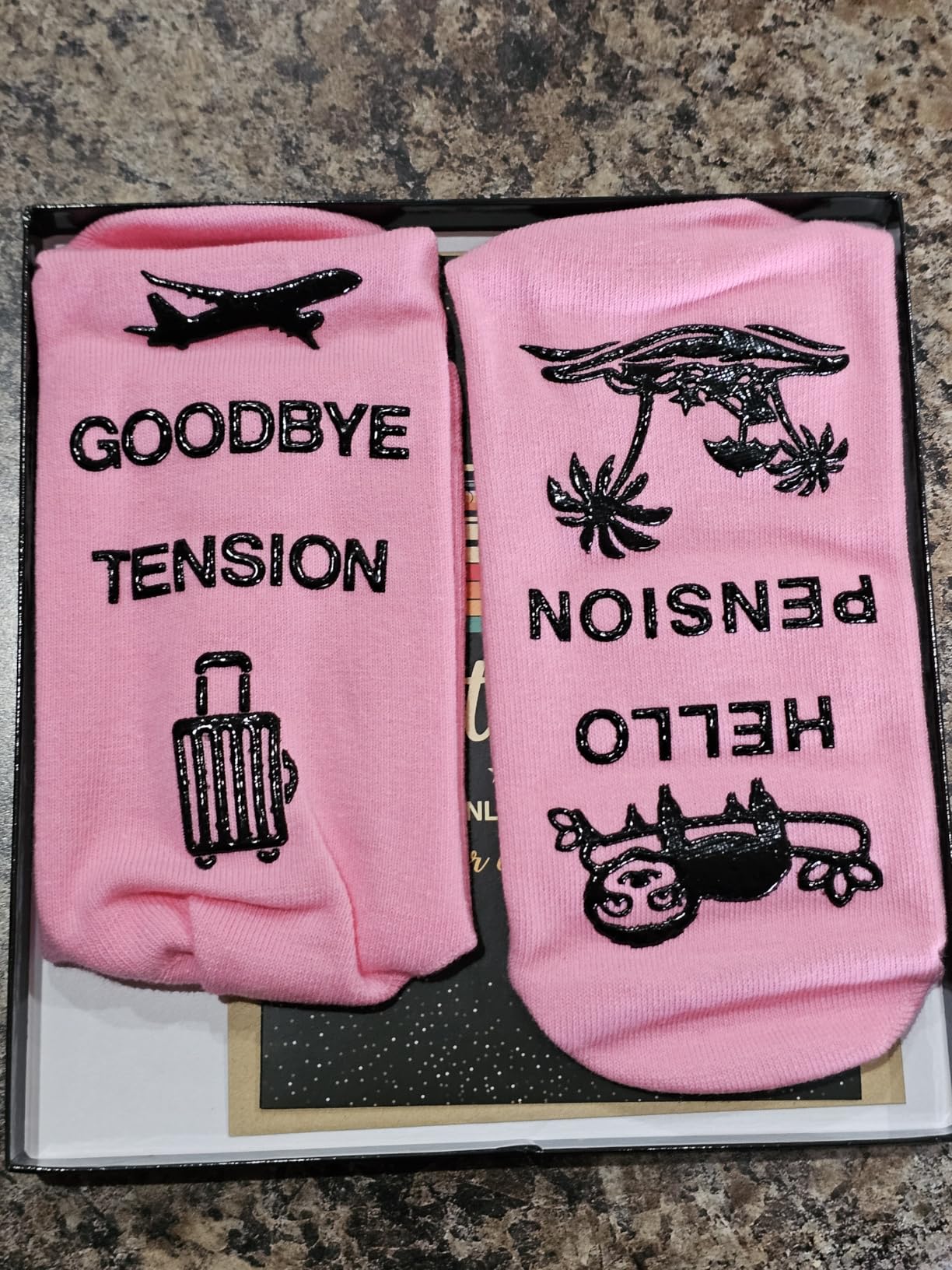Juesly Retirement Gifts for Women, Funny Socks Retirement Gifts for Woman Box Ready for Present customer photo 1