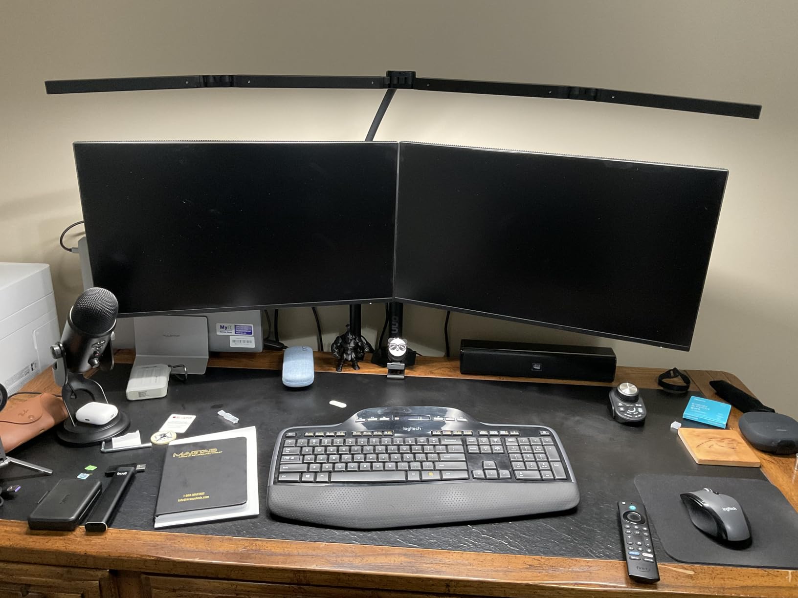 Adjustable LED Desk Lamp with Clamp & Remote, Wide 4-Head customer photo 2