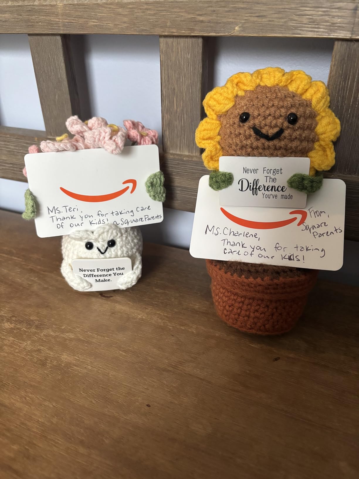 Forget-Me-Not Crochet Flower Potted Plant Gift customer photo 2