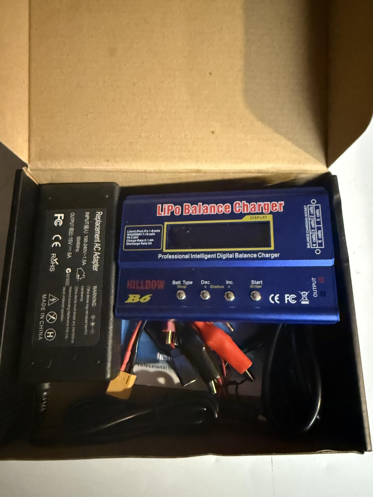 B6 Battery Charger 80W Mini Lipo Balance Charger/Discharger with Power Supply for LiPo/Li-ion/Life(1-6s) NiMH/NiCd (1-15s) RC Car Charger XT60/JST/T Connectors customer photo 2