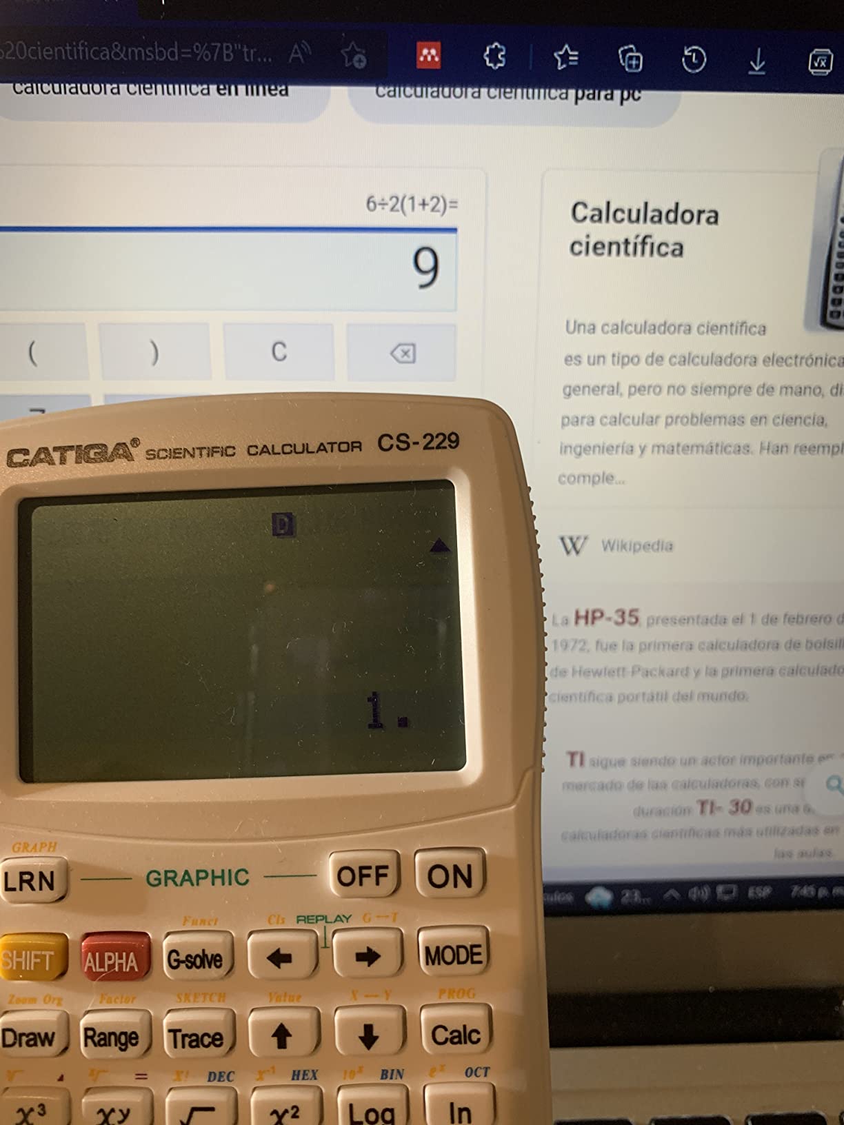 CATIGA Scientific Calculators with Graphic Functions, Graphing Calculators with Multiple Modes, Scientific Calculators for Students, High School or College Courses, Calculadora Cientifica, CS-229 customer photo 1
