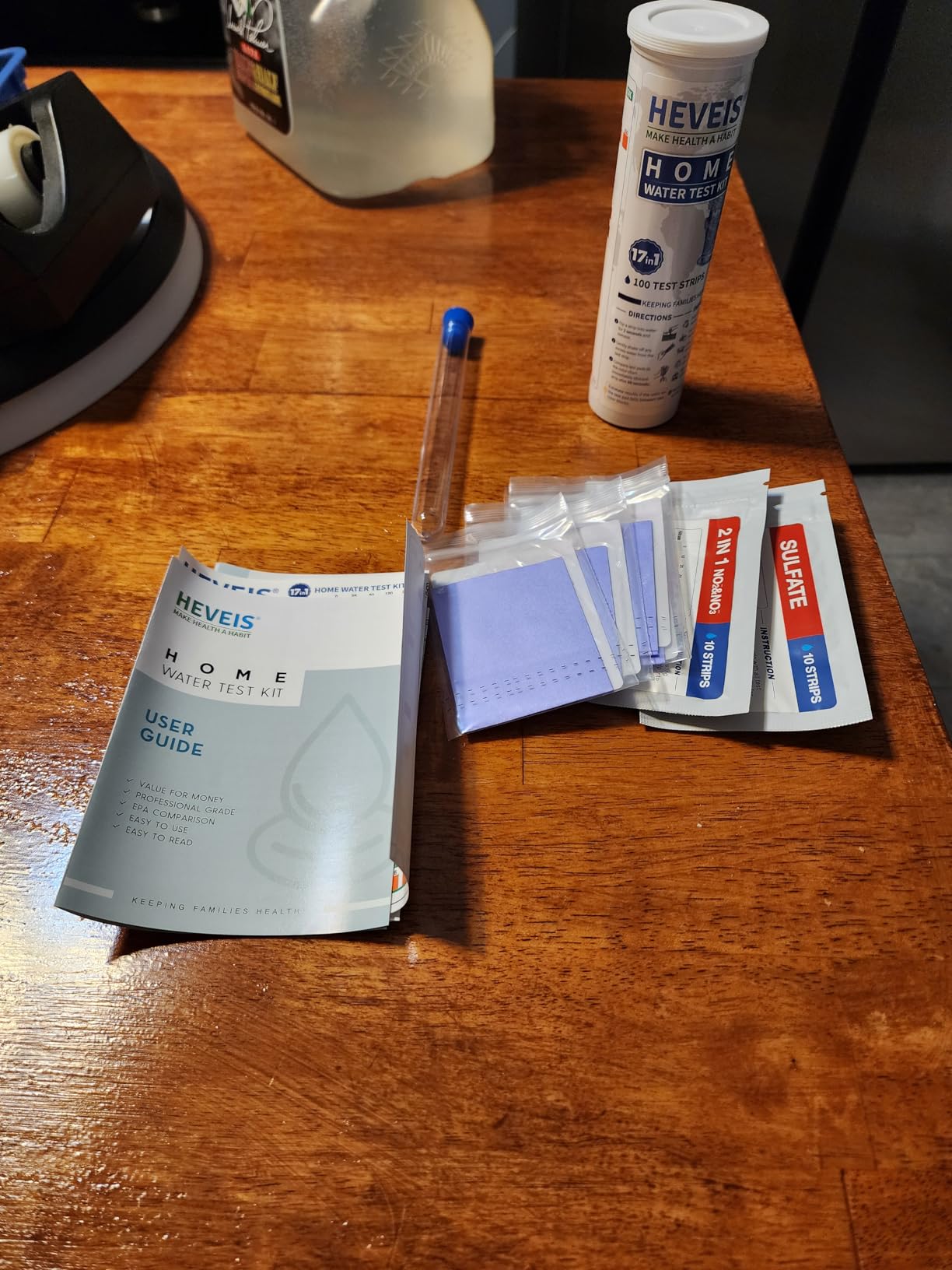 21-in-1 Home Drinking Water Testing Kit - 120 Strips + 4 Bacteria Tests - Tap and Well Water Test Kit, Easy to Test and Read for Hardness, Lead, Iron, Fluoride, pH, Copper, Bacteria and More customer photo 1