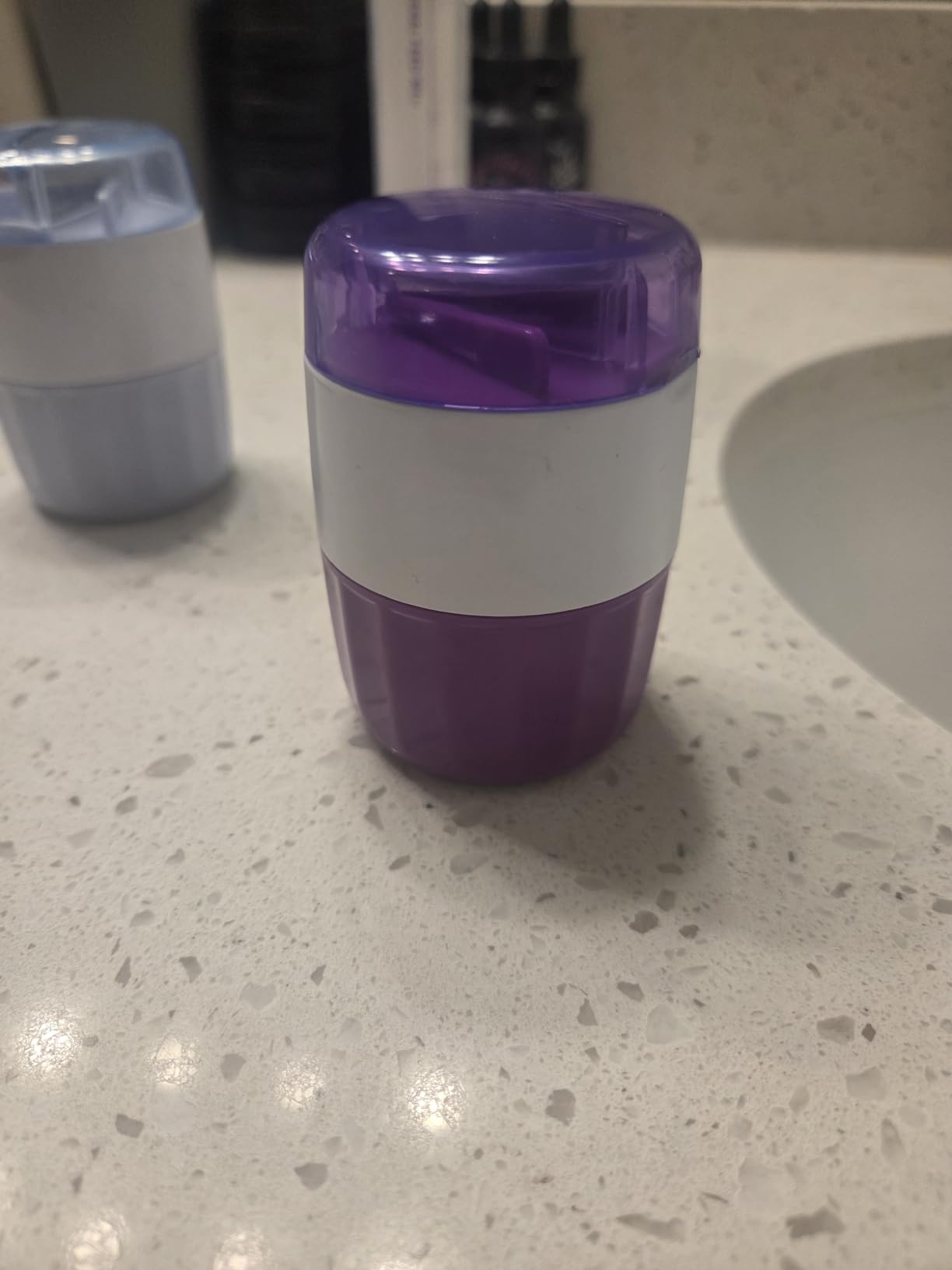 DUBSTAR 3-in-1 Pill Crusher Fine Powder Pill Grinder Pill Cutter Purple customer photo 2