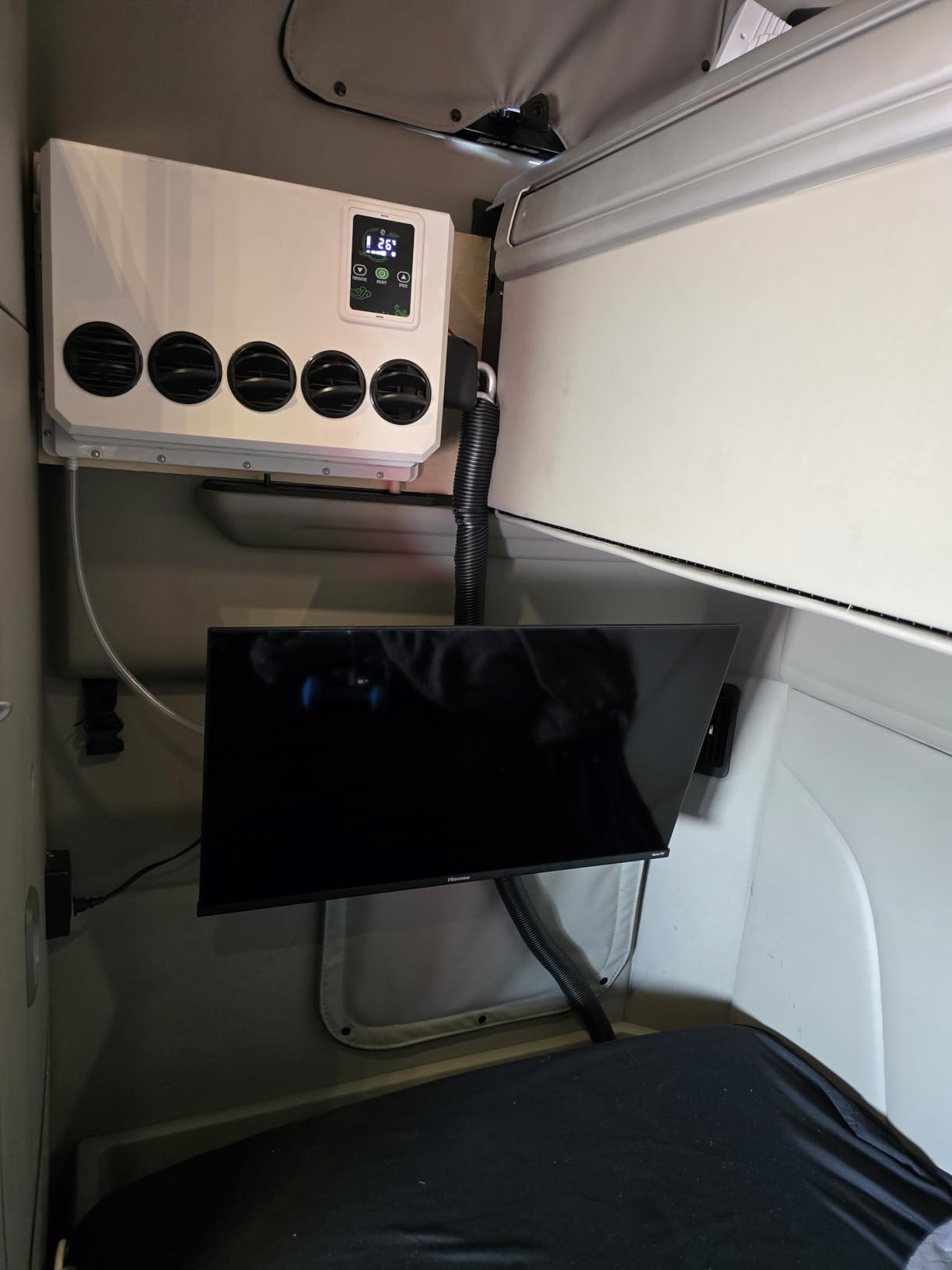 Truck Air Conditioner 12V 10000BTU Electric Split Air Conditioning Parking ac unit 12 volt for semi truck Motorhome Tractor Trailer Camper Van RV Automotive New Energy customer photo 1