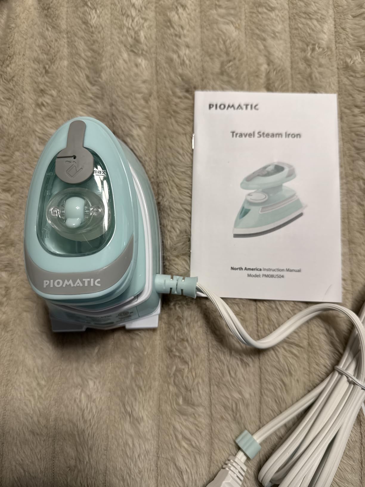 PIOMATIC Mini Travel Steam Iron with Temperature Control & Dual Voltage | Small Iron with Non-Stick Soleplate and Cord Storage, Ideal for Sewing, Quilting and Handcraft customer photo 1