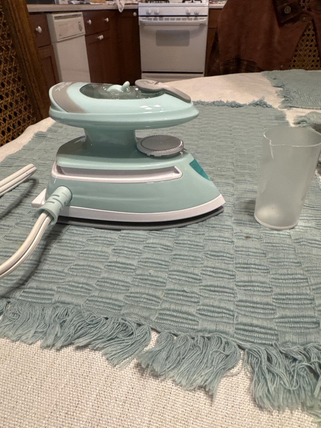 PIOMATIC Mini Travel Steam Iron with Temperature Control & Dual Voltage | Small Iron with Non-Stick Soleplate and Cord Storage, Ideal for Sewing, Quilting and Handcraft customer photo 2