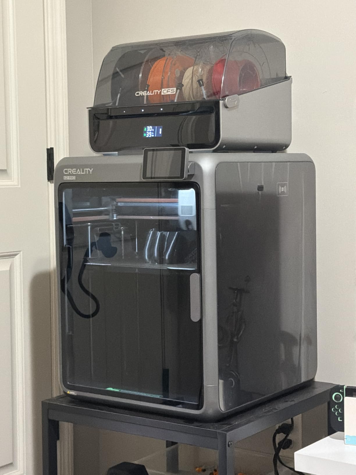 Creality K2 Pro Combo (A) 3D Printer, Multicolor Color Printing with CFS, 600mm/s High-Speed, Dual AI Camera, Active Chamber Heating, Auto Leveling, Large Build Volume 300×300×300mm customer photo 1