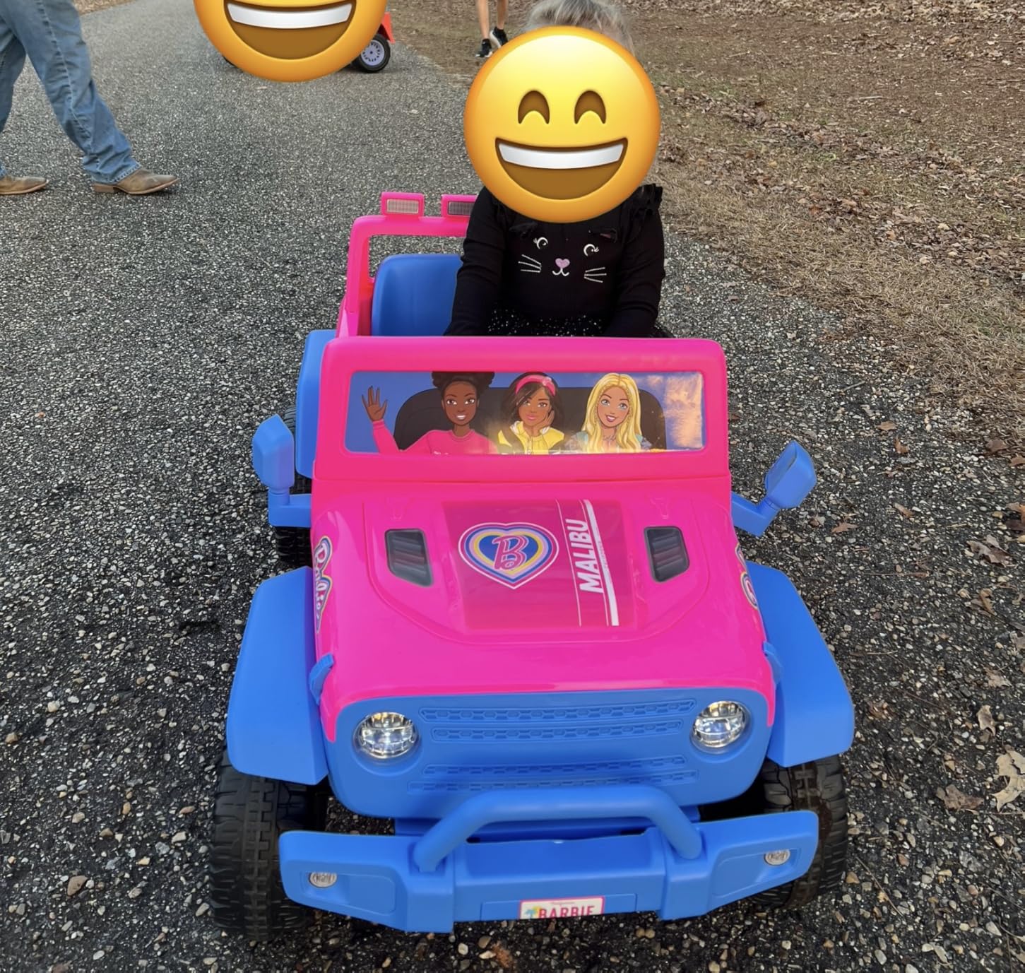 Barbie - 12V Kids Ride-On Jeep with Rechargeable Battery and LED Headlights customer photo 1